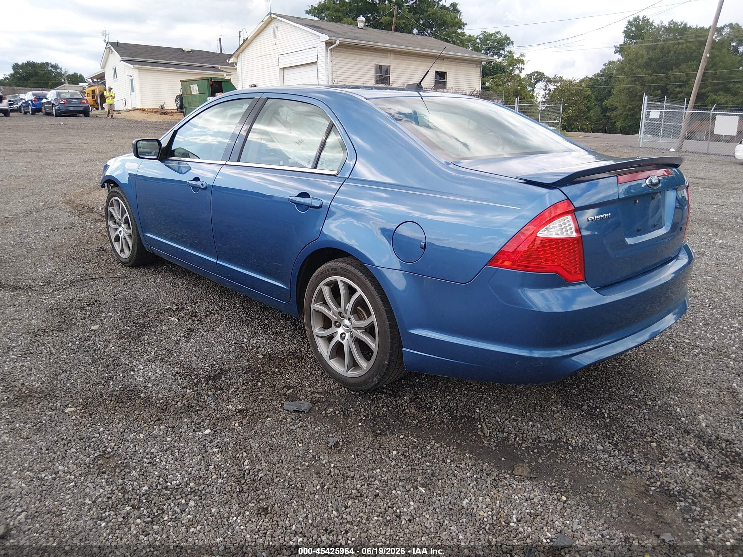 2010 Ford Fusion Se Blue vin: 3FAHP0HA8AR283931