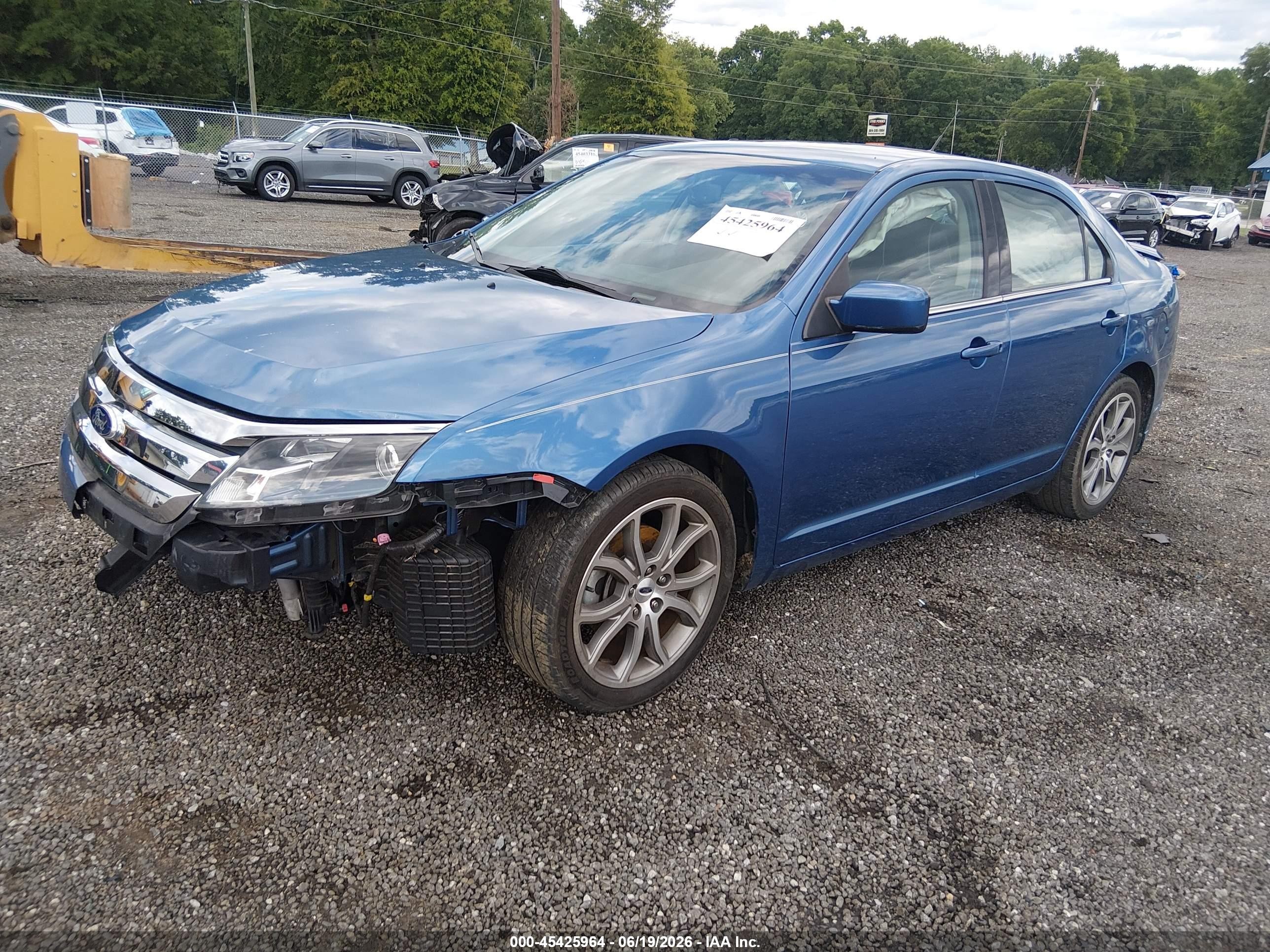 2010 Ford Fusion Se Blue vin: 3FAHP0HA8AR283931