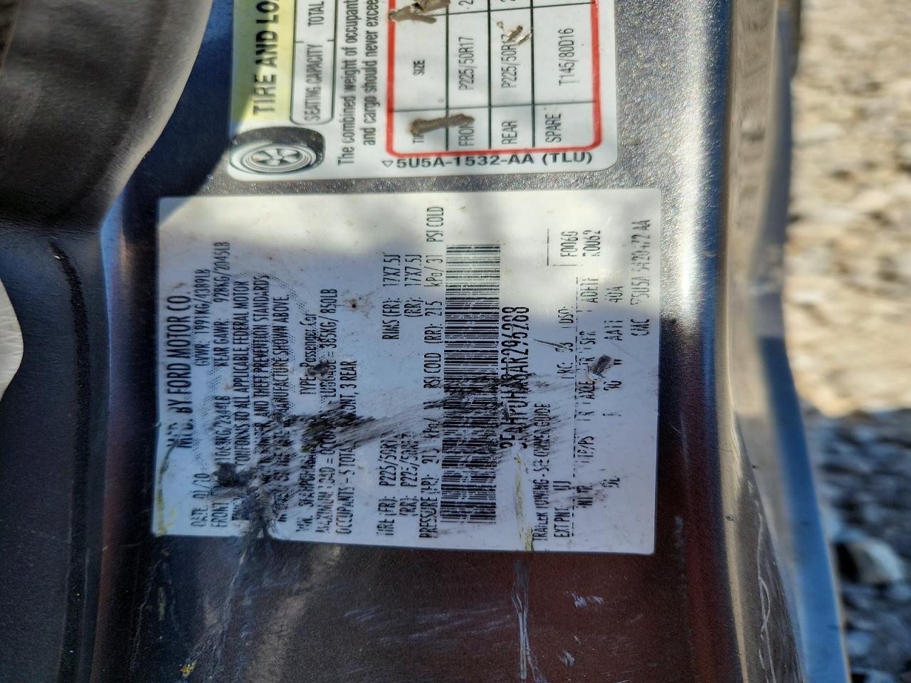 2010 Ford Fusion Se Gray vin: 3FAHP0HA8AR296288