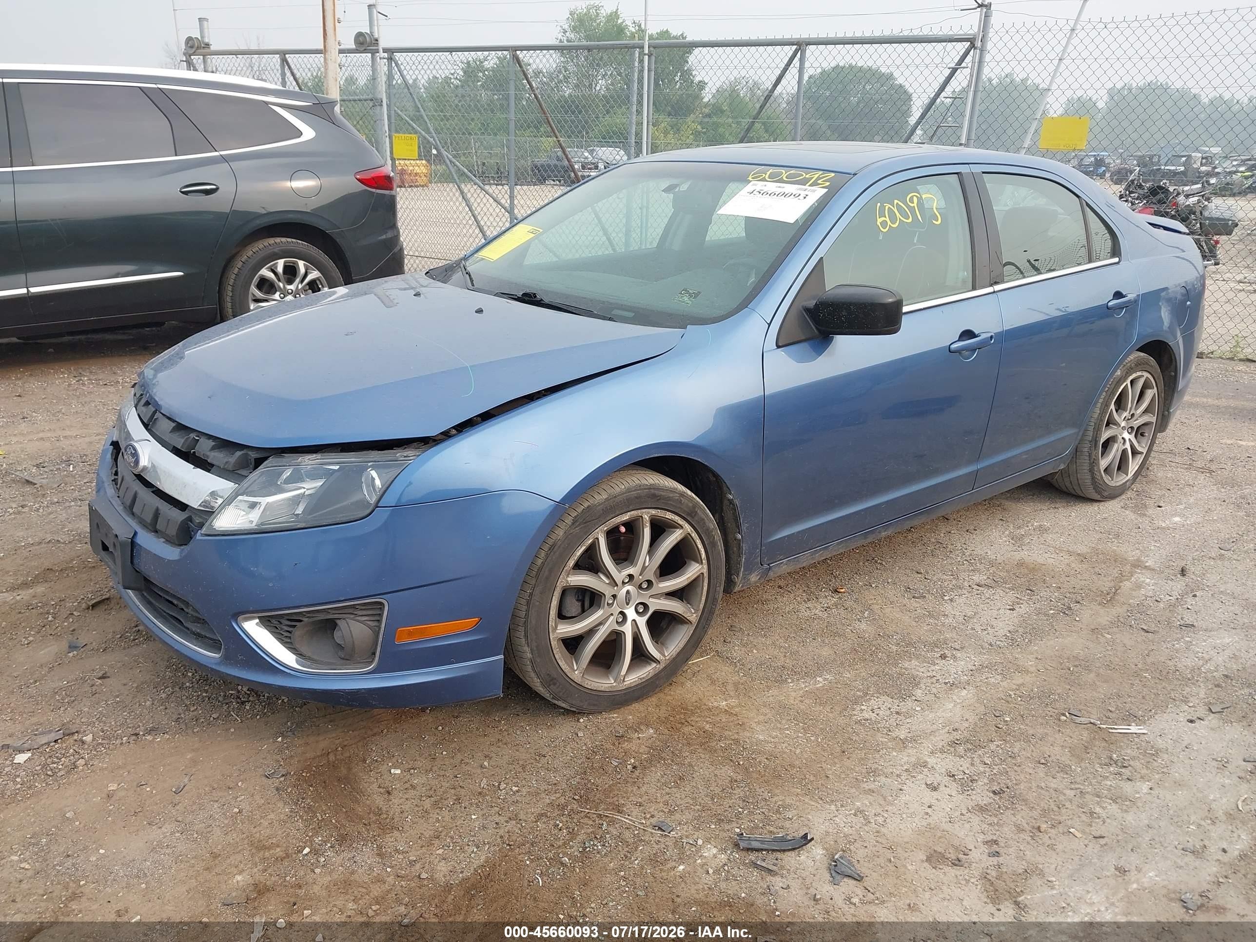 2010 Ford Fusion Se Blue vin: 3FAHP0HA8AR307385