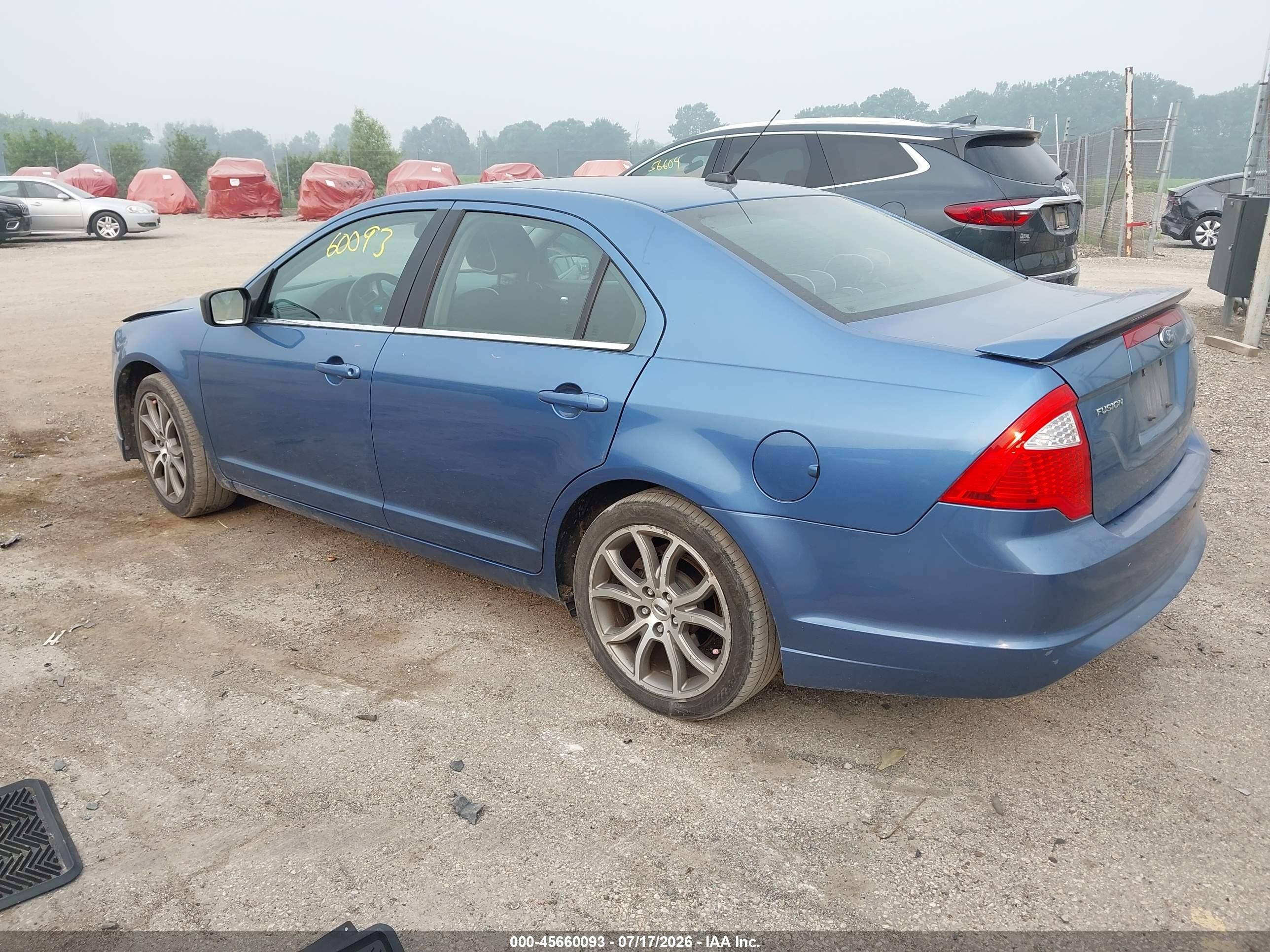 2010 Ford Fusion Se Blue vin: 3FAHP0HA8AR307385