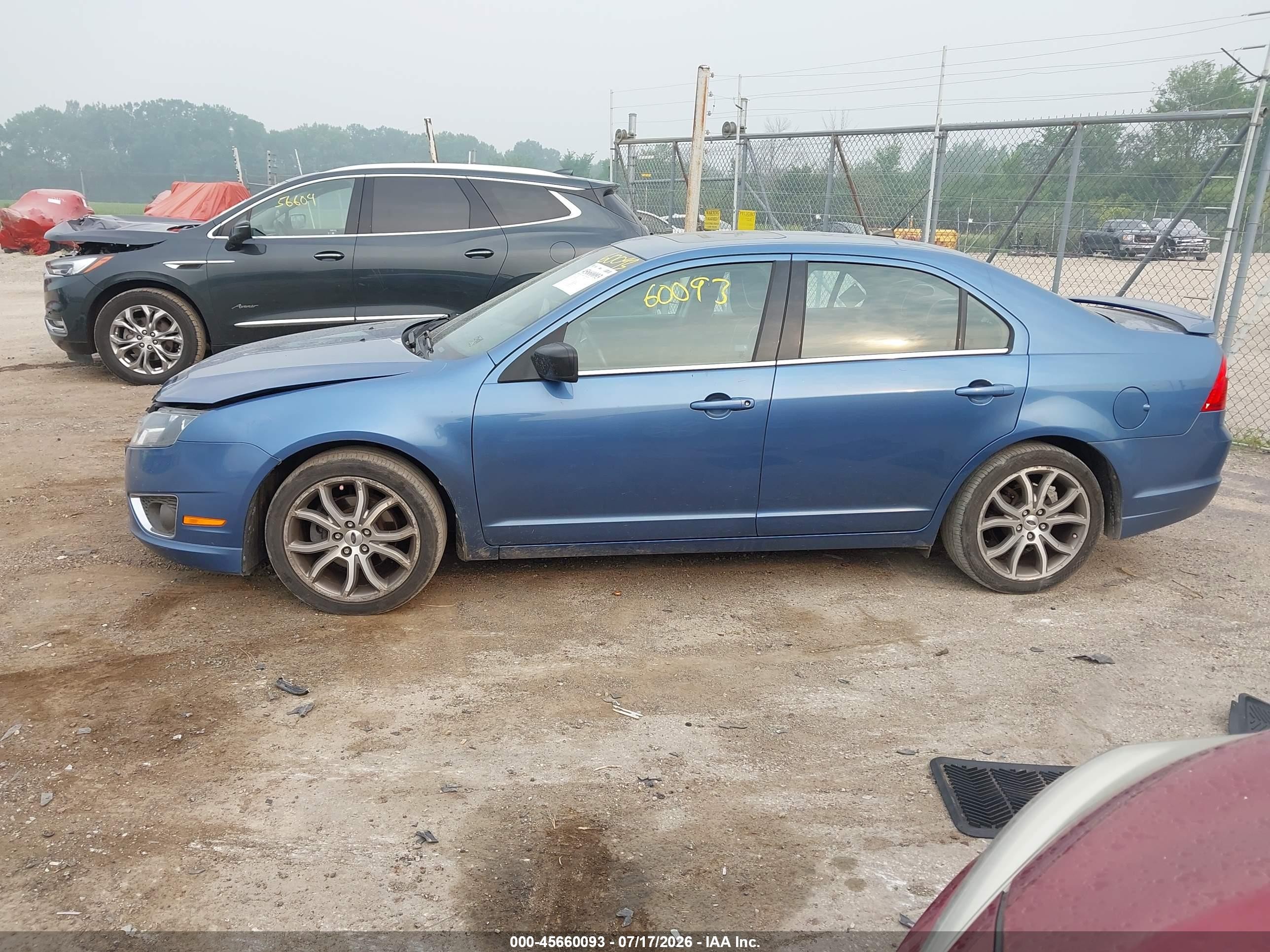 2010 Ford Fusion Se Blue vin: 3FAHP0HA8AR307385
