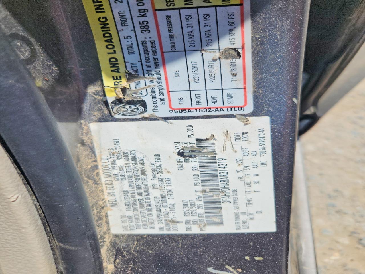2010 Ford Fusion Se Gray vin: 3FAHP0HA8AR314319