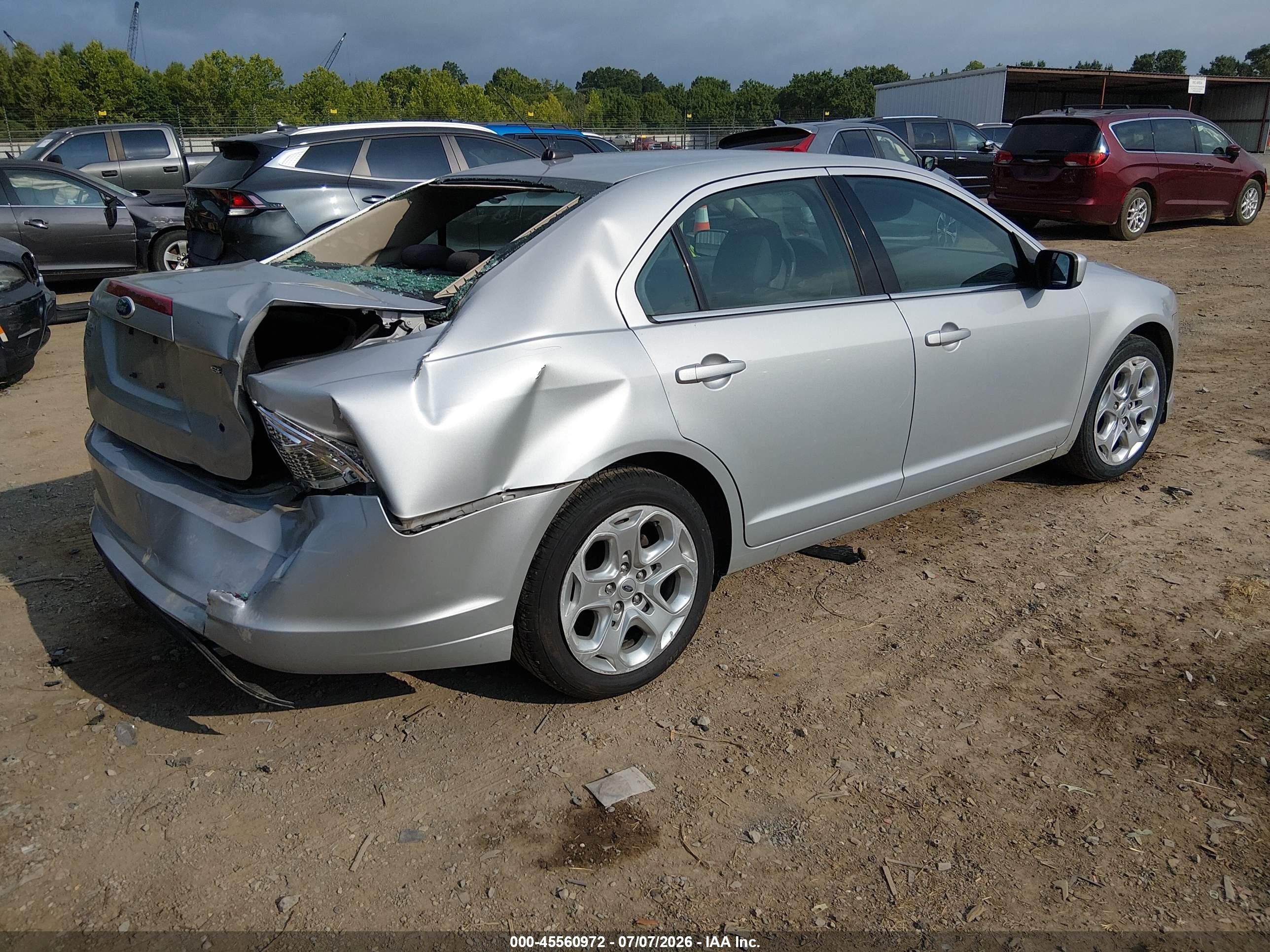 2010 Ford Fusion Se Silver vin: 3FAHP0HA8AR341827