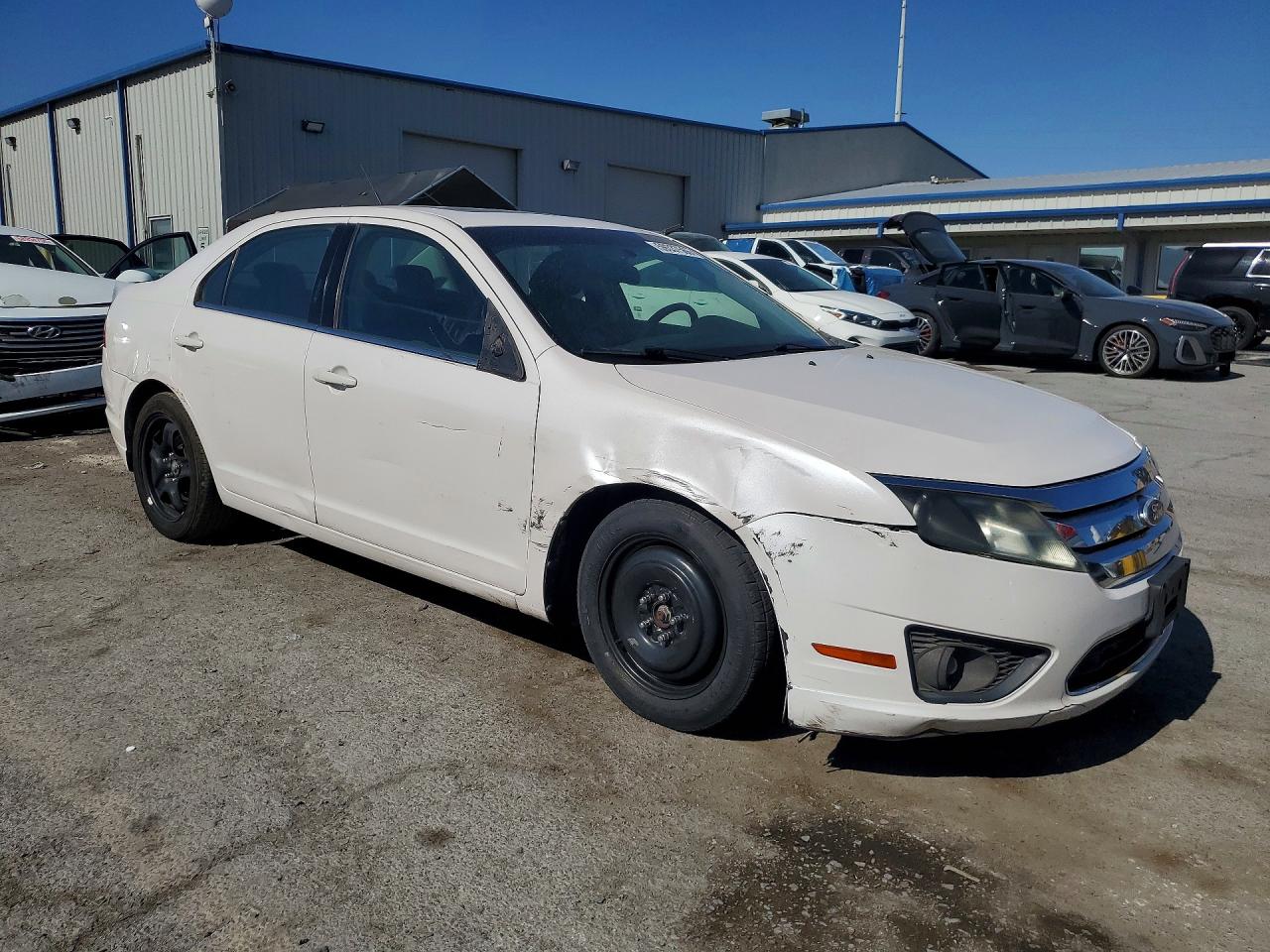 2010 Ford Fusion Se White vin: 3FAHP0HA8AR372737