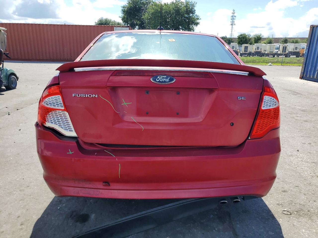 2011 Ford Fusion Se Red vin: 3FAHP0HA8BR277645