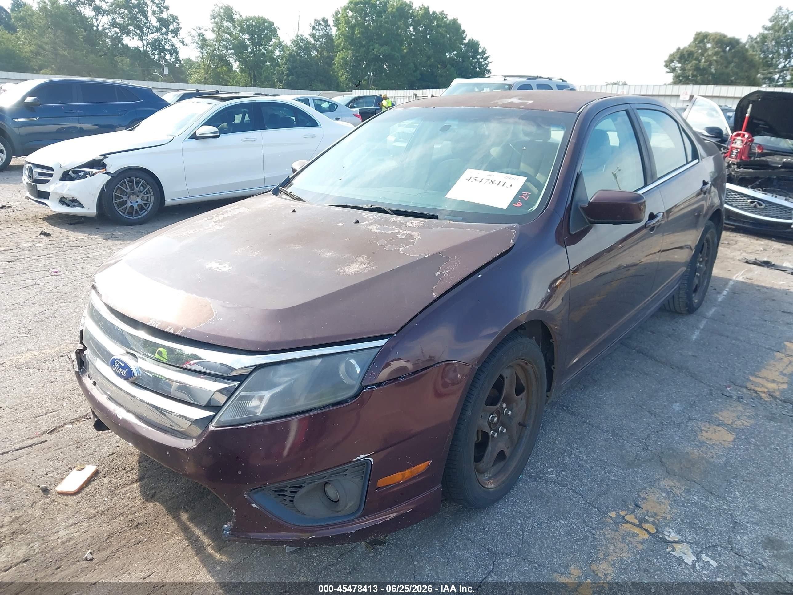 2011 Ford Fusion Se Maroon vin: 3FAHP0HA8BR298981