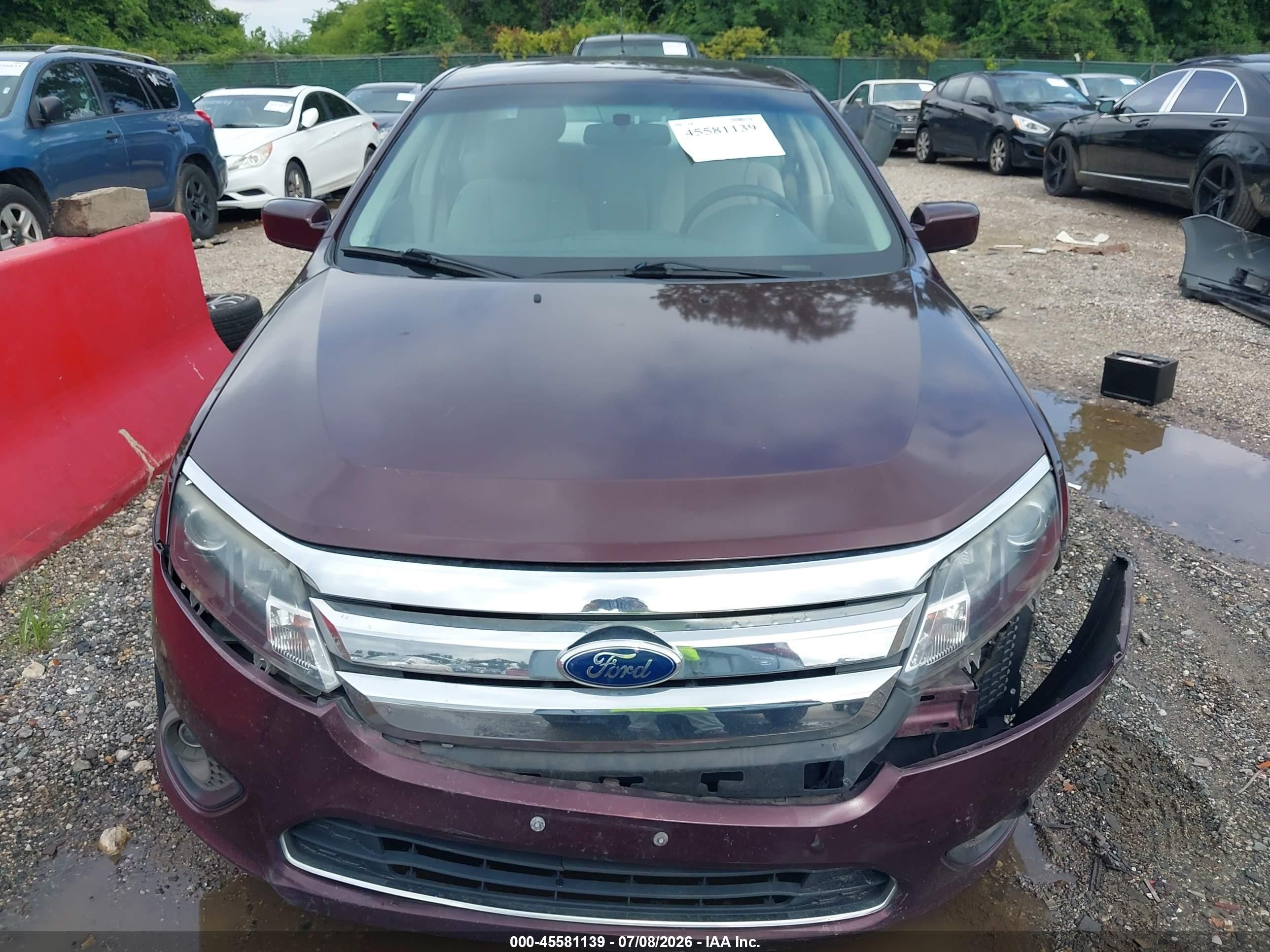 2011 Ford Fusion Se Темно-бордовый vin: 3FAHP0HA8BR333213