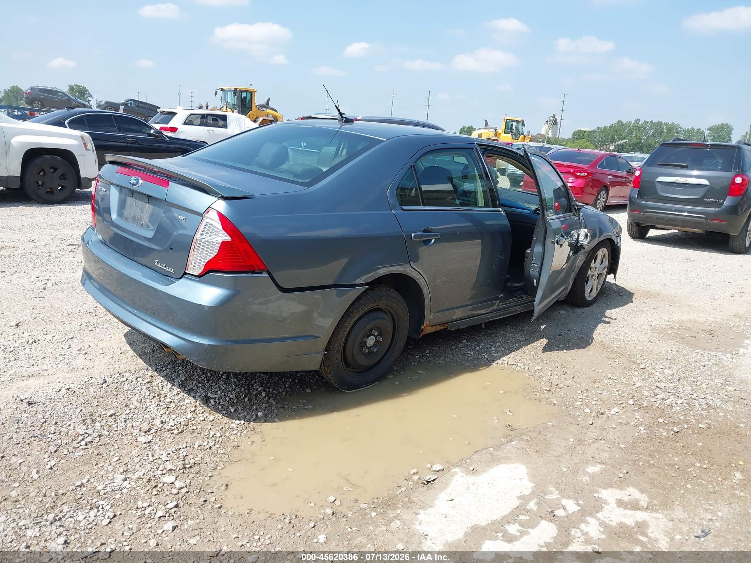 2012 Ford Fusion Se Blue vin: 3FAHP0HA8CR105097