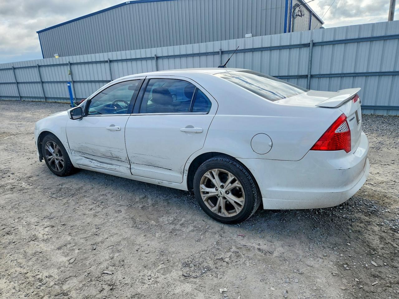 2012 Ford Fusion Se White vin: 3FAHP0HA8CR105536