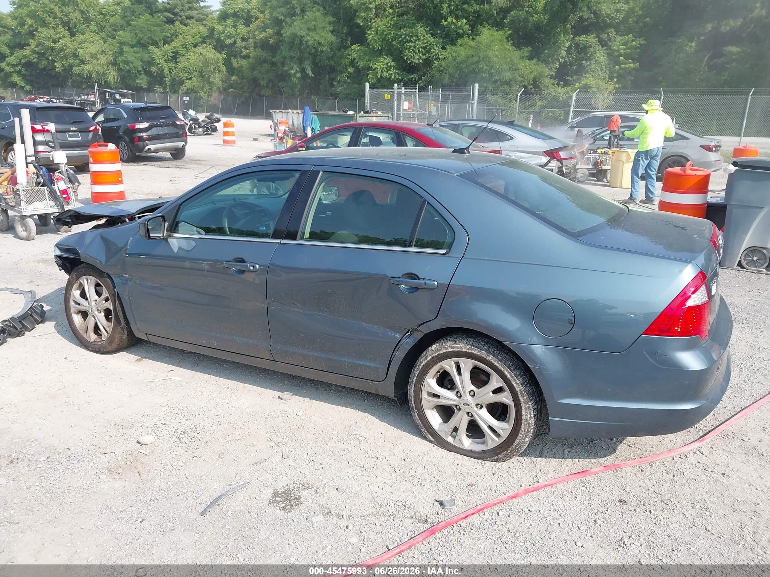 2012 Ford Fusion Se Blue vin: 3FAHP0HA8CR148483