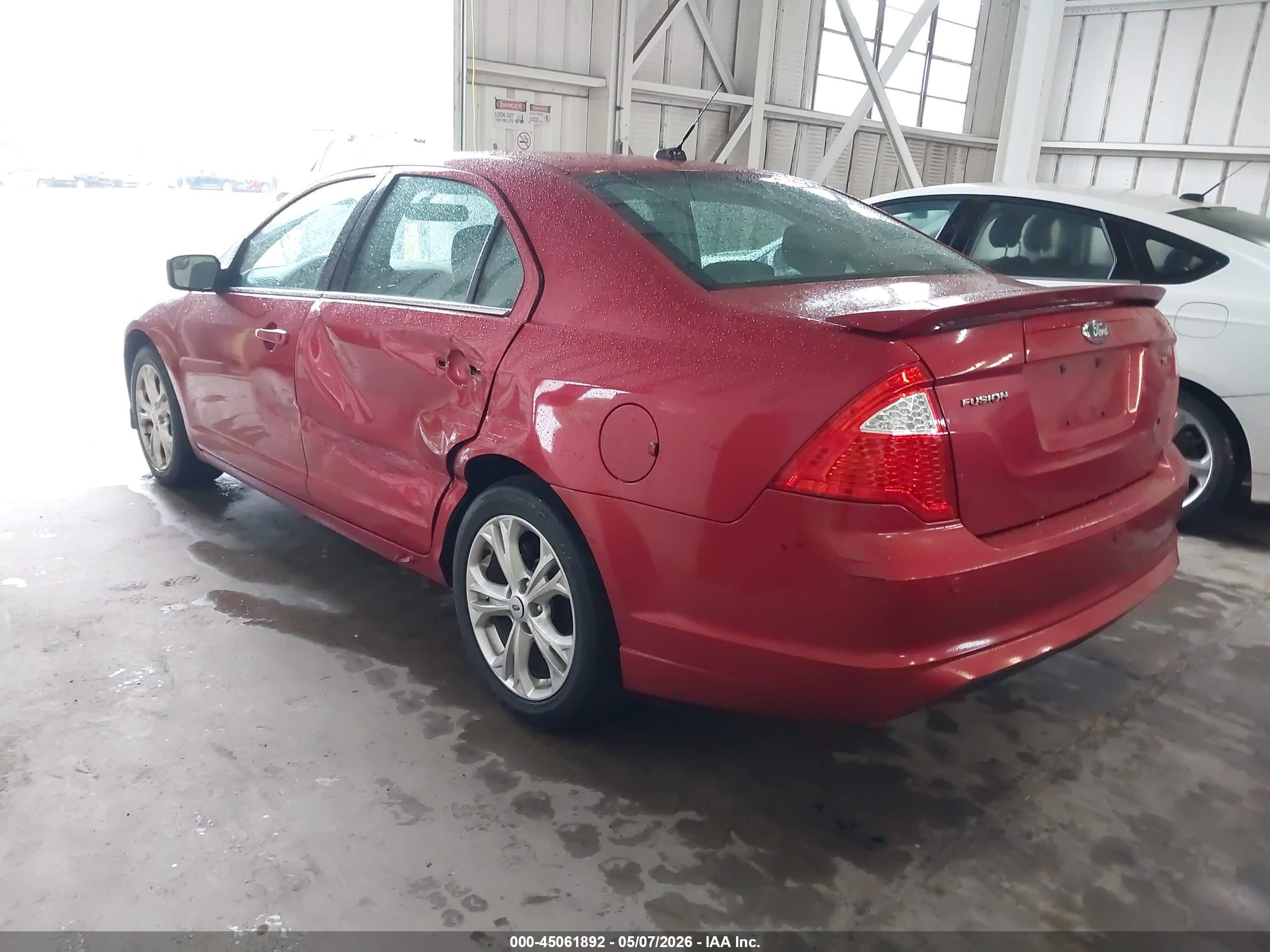 2012 Ford Fusion Se Красный vin: 3FAHP0HA8CR154896