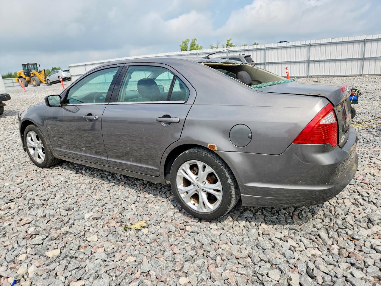2012 Ford Fusion Se Gray vin: 3FAHP0HA8CR180124