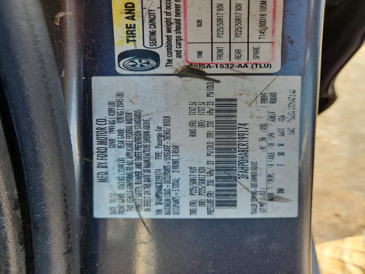 2012 Ford Fusion Se Gray vin: 3FAHP0HA8CR199174