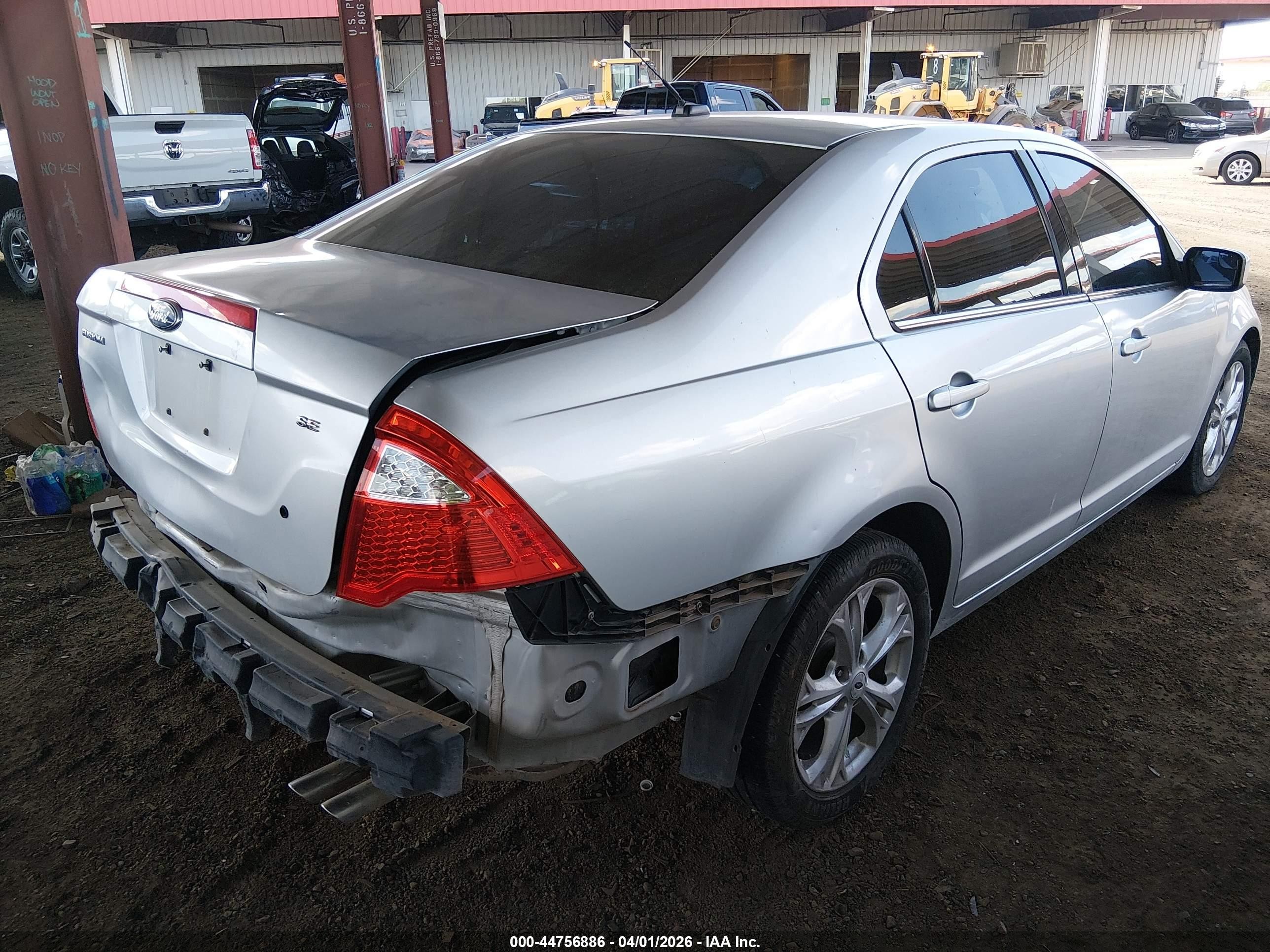 2012 Ford Fusion Se Silver vin: 3FAHP0HA8CR200436
