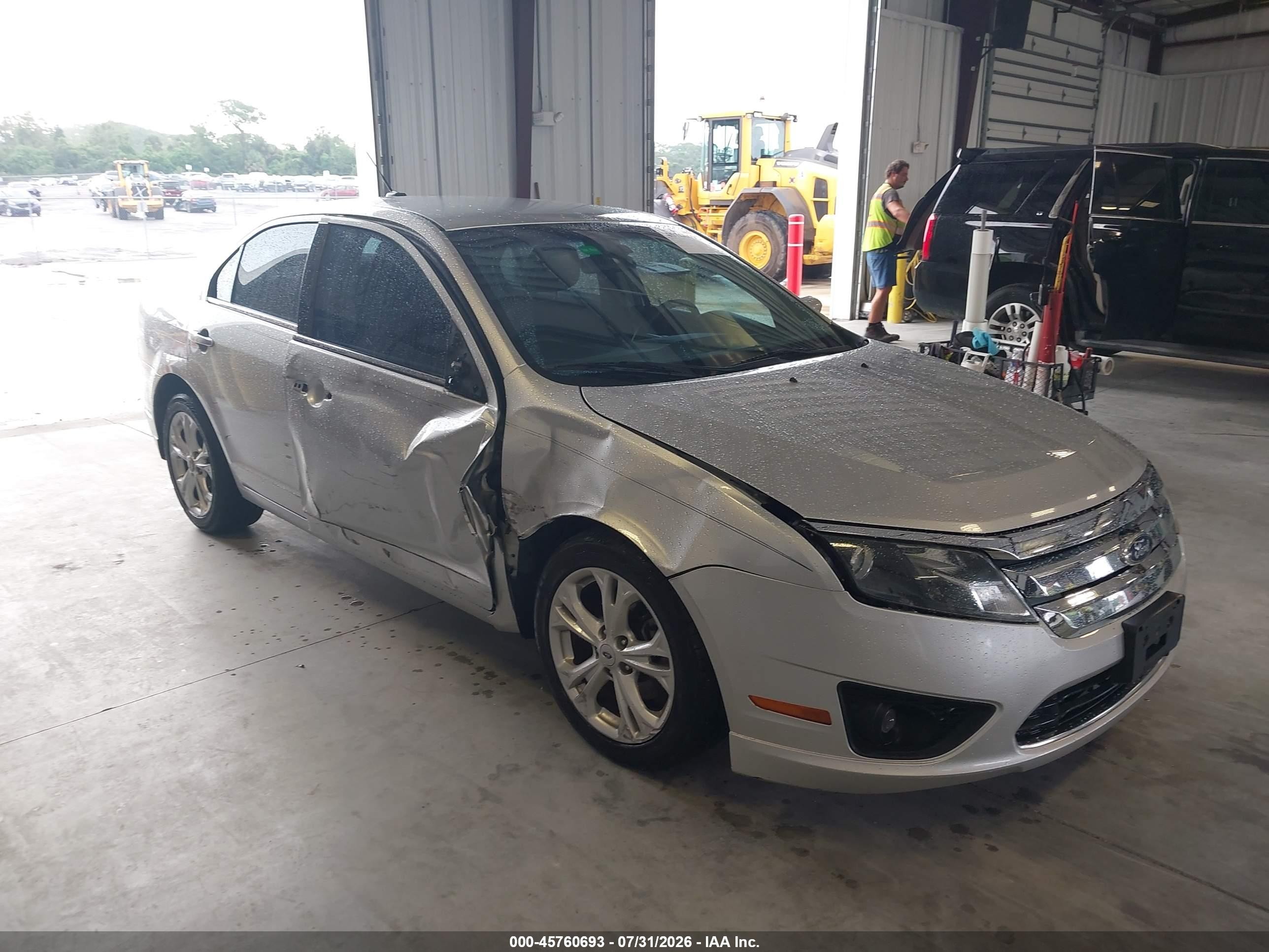 2012 Ford Fusion Se Silver vin: 3FAHP0HA8CR225322