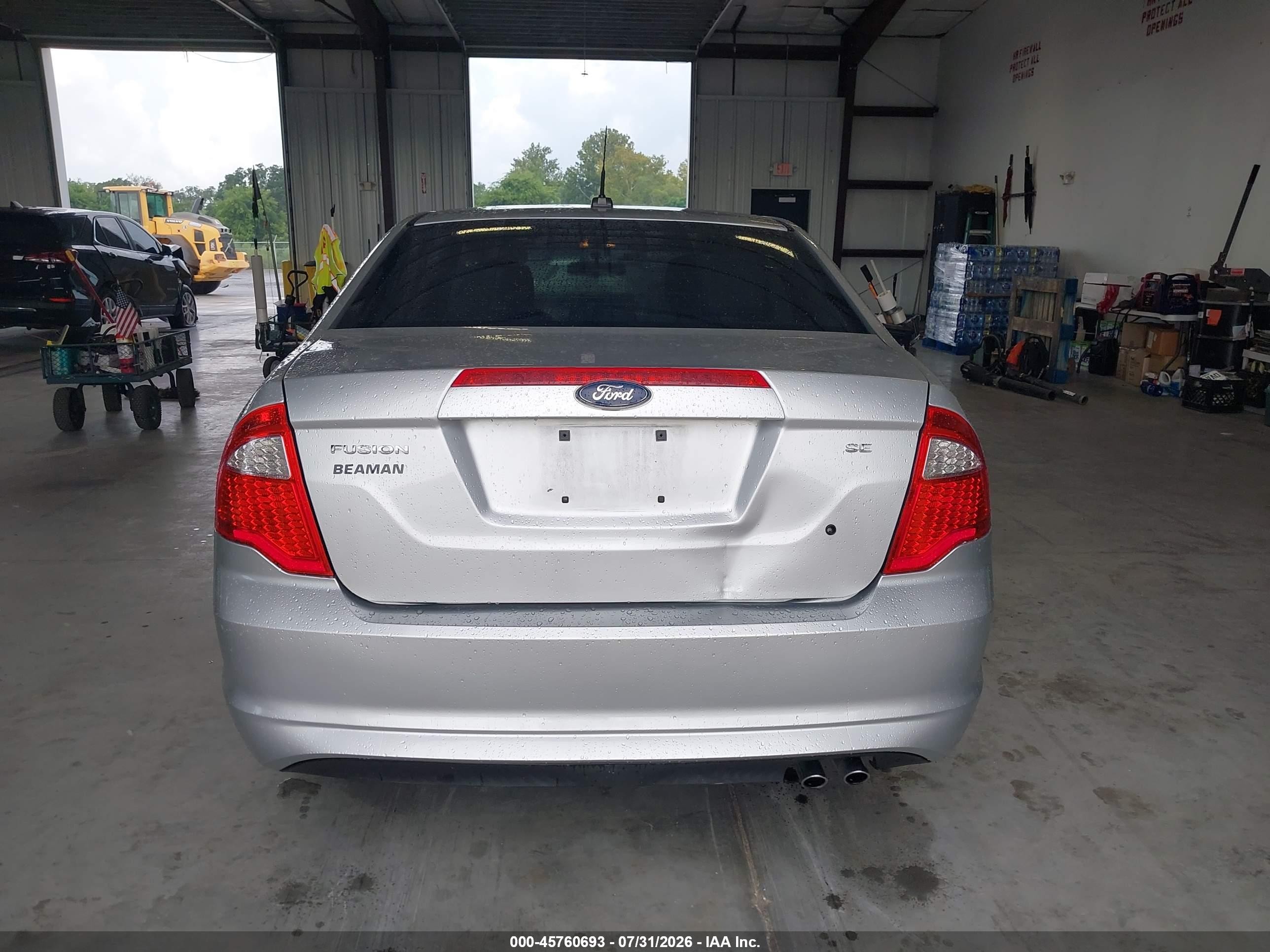 2012 Ford Fusion Se Silver vin: 3FAHP0HA8CR225322