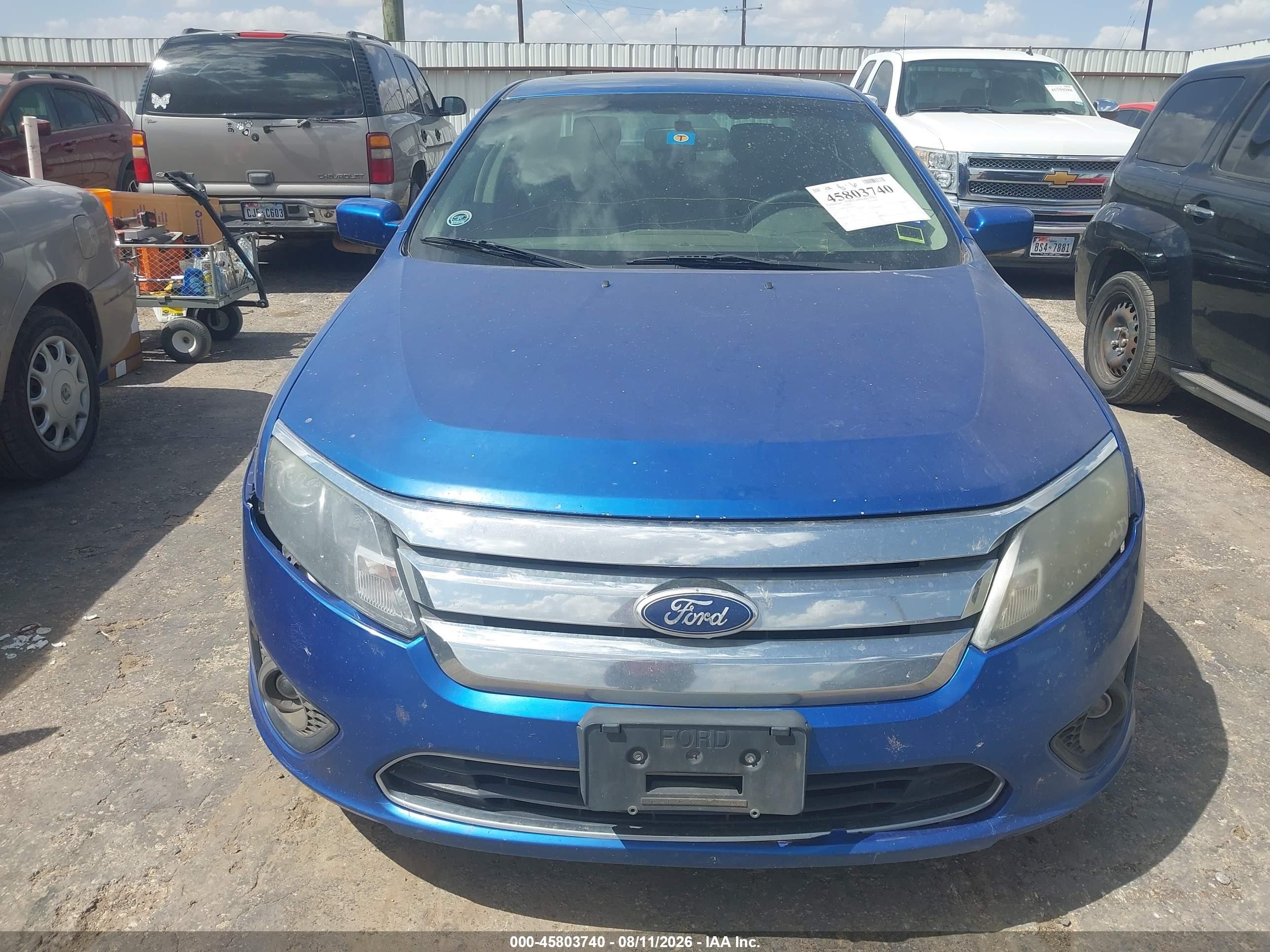 2012 Ford Fusion Se Blue vin: 3FAHP0HA8CR246672