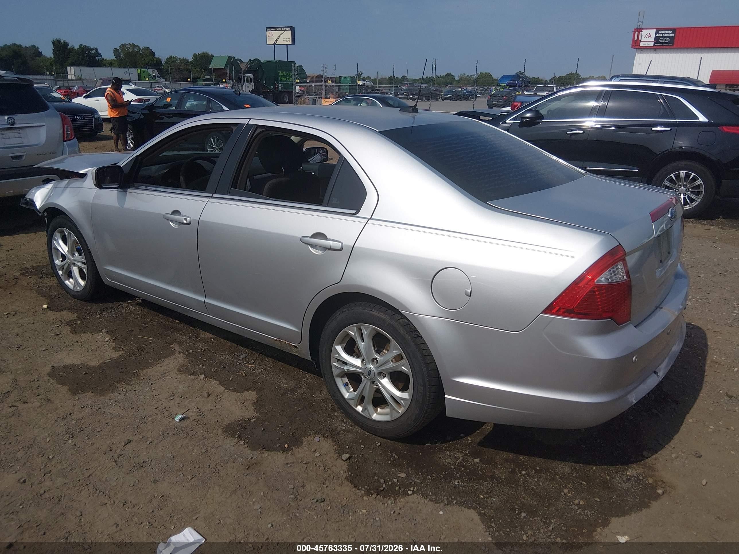 2012 Ford Fusion Se Silver vin: 3FAHP0HA8CR251533