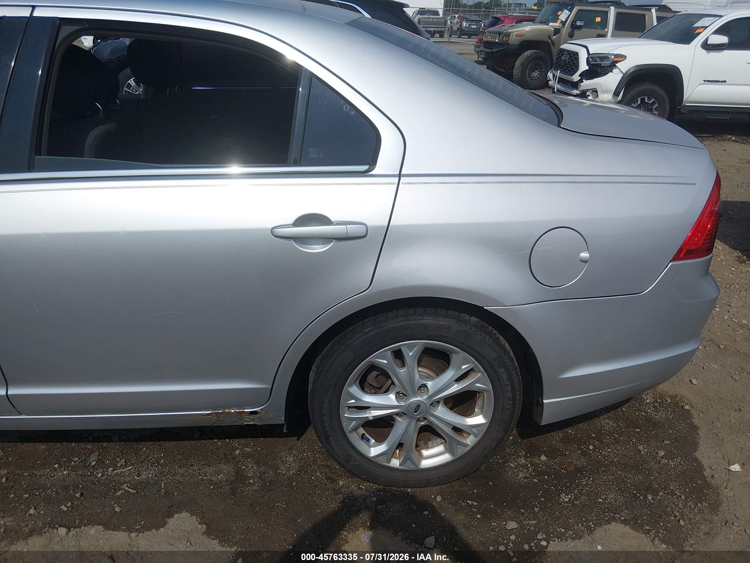 2012 Ford Fusion Se Silver vin: 3FAHP0HA8CR251533