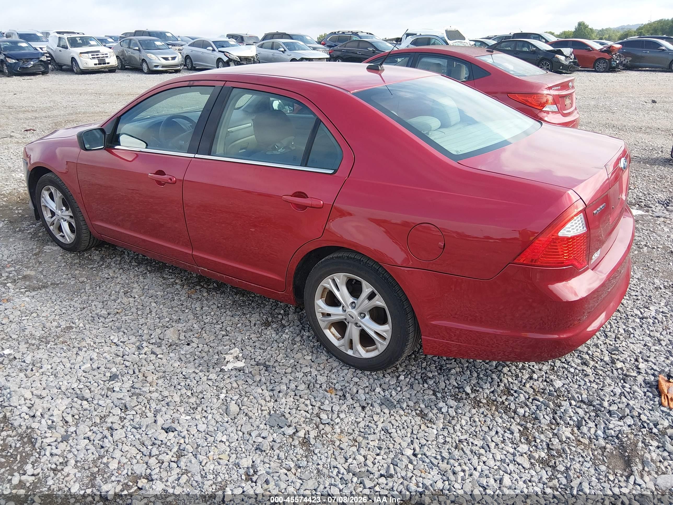 2012 Ford Fusion Se Beige vin: 3FAHP0HA8CR262631