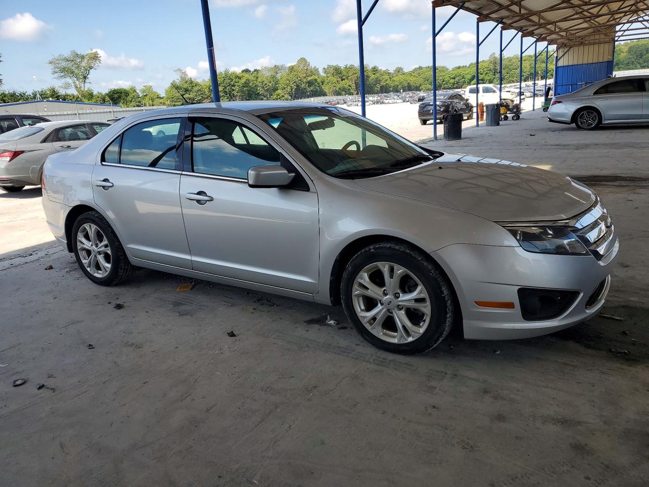 2012 Ford Fusion Silver vin: 3FAHP0HA8CR263620