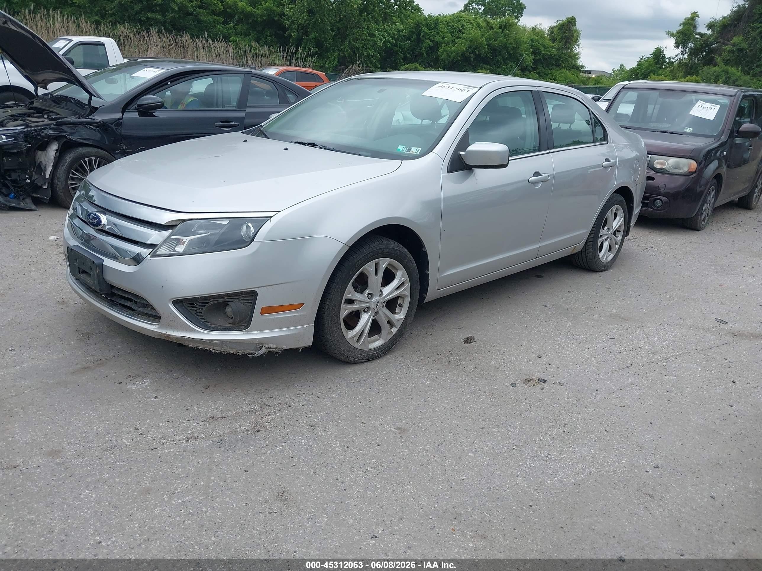 2012 Ford Fusion Se Silver vin: 3FAHP0HA8CR329048