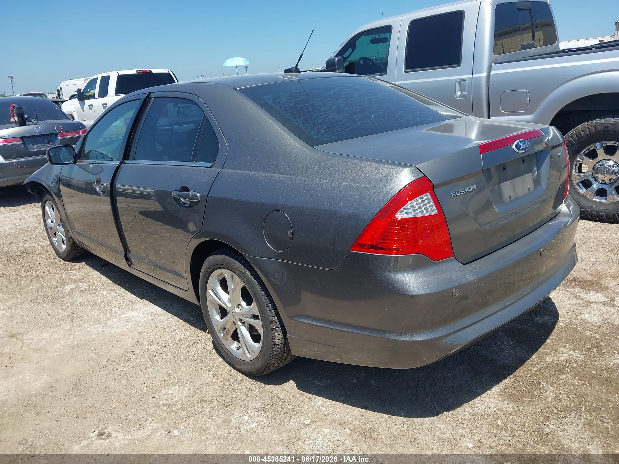 2012 Ford Fusion Se Серый vin: 3FAHP0HA8CR397348