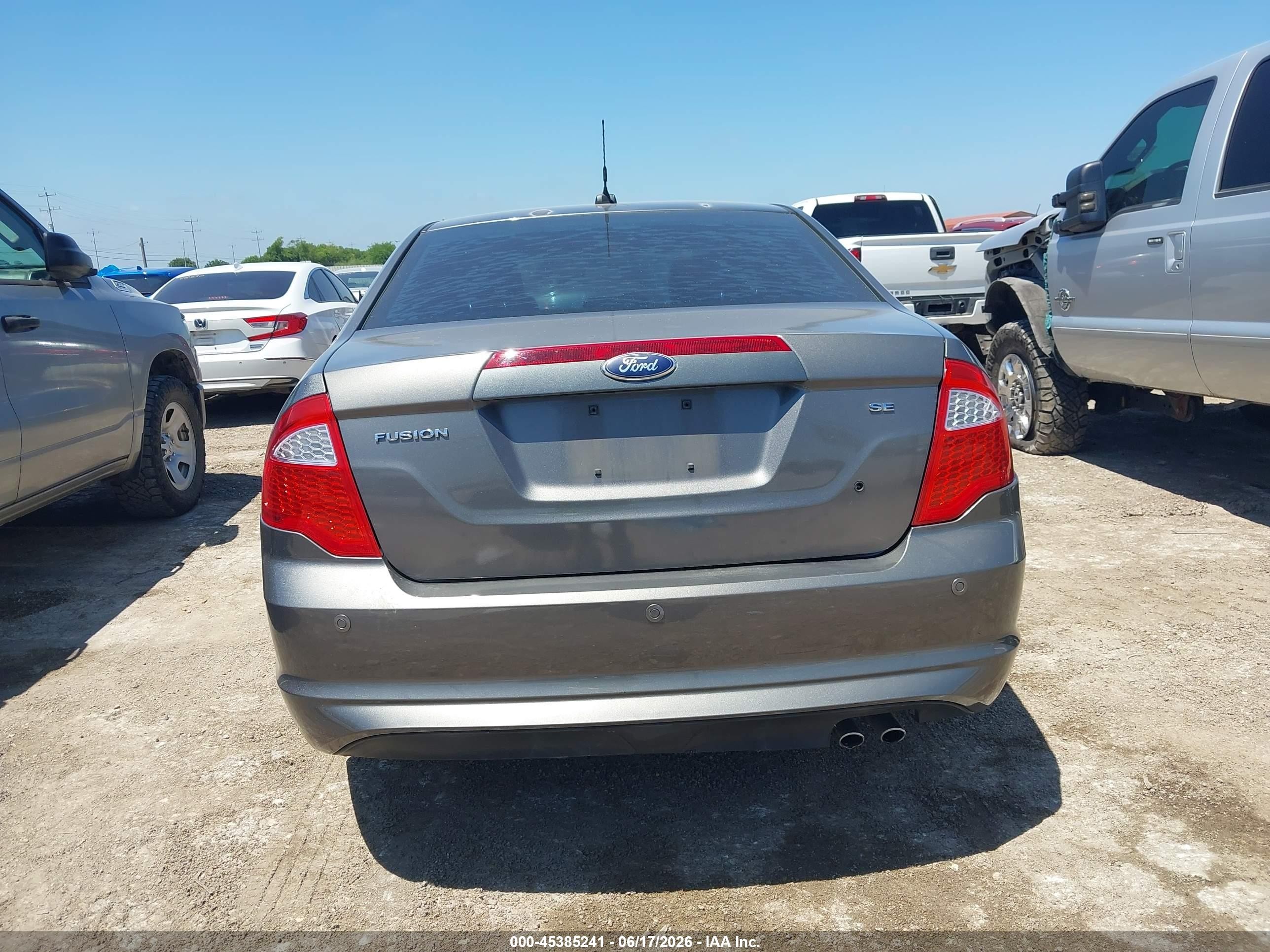 2012 Ford Fusion Se Серый vin: 3FAHP0HA8CR397348