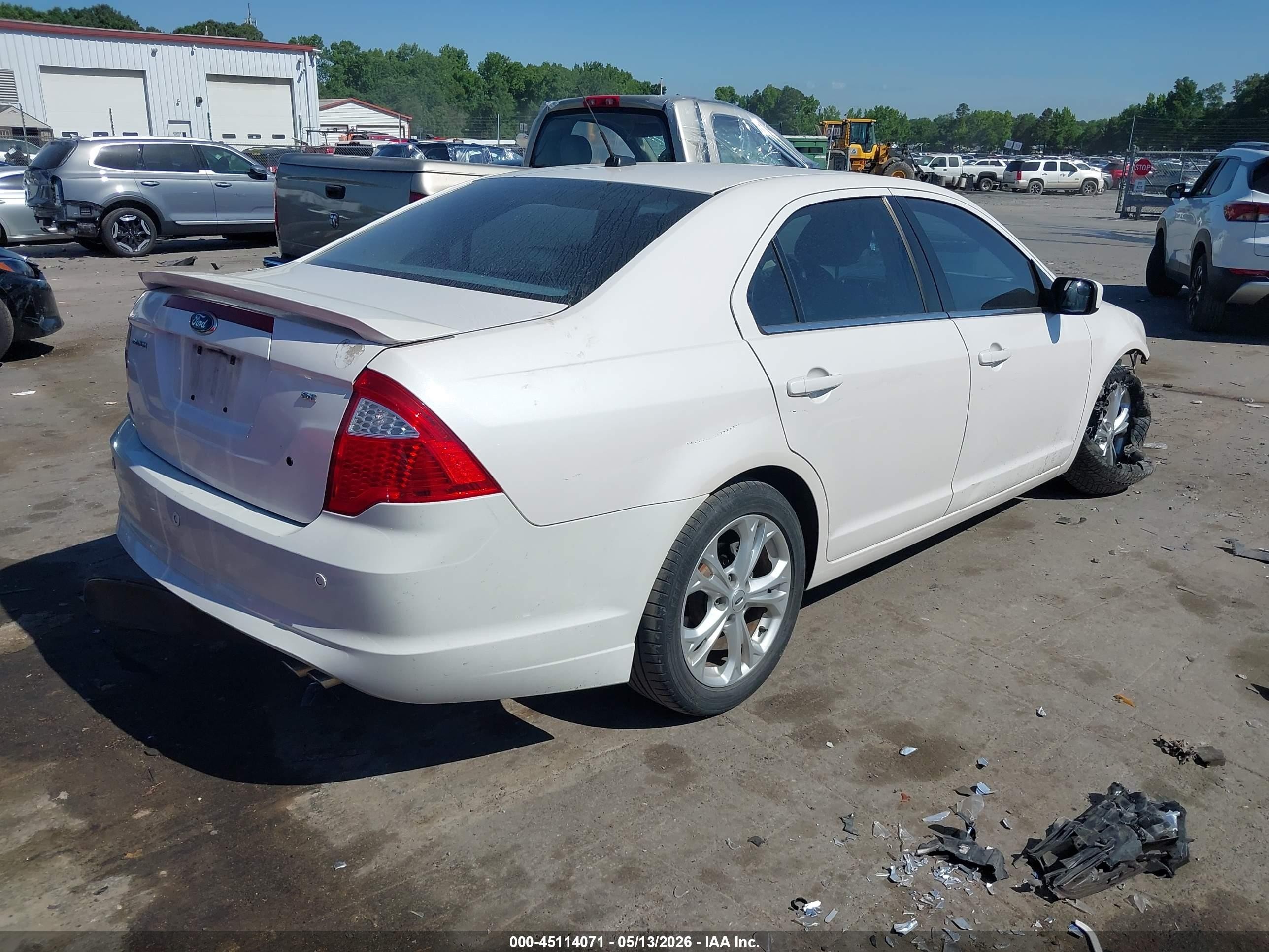 2012 Ford Fusion Se White vin: 3FAHP0HA8CR427724