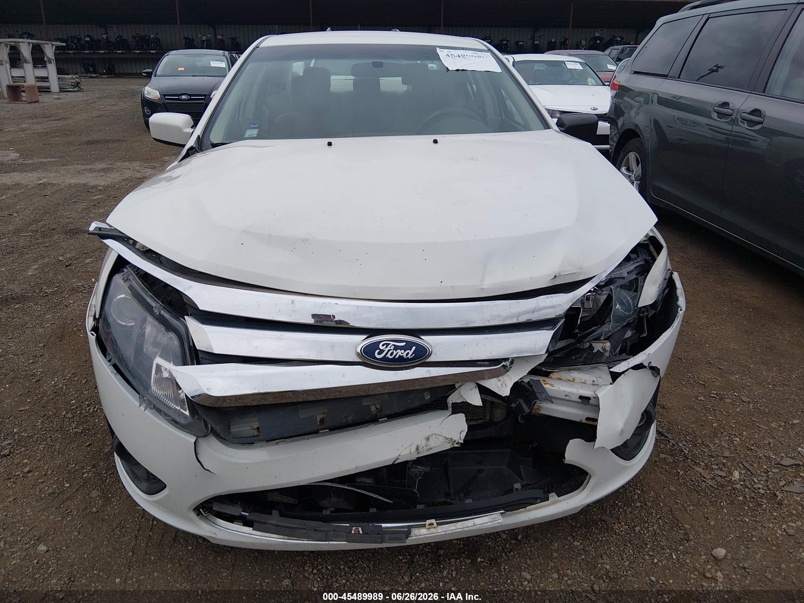 2012 Ford Fusion Se White vin: 3FAHP0HA8CR440473