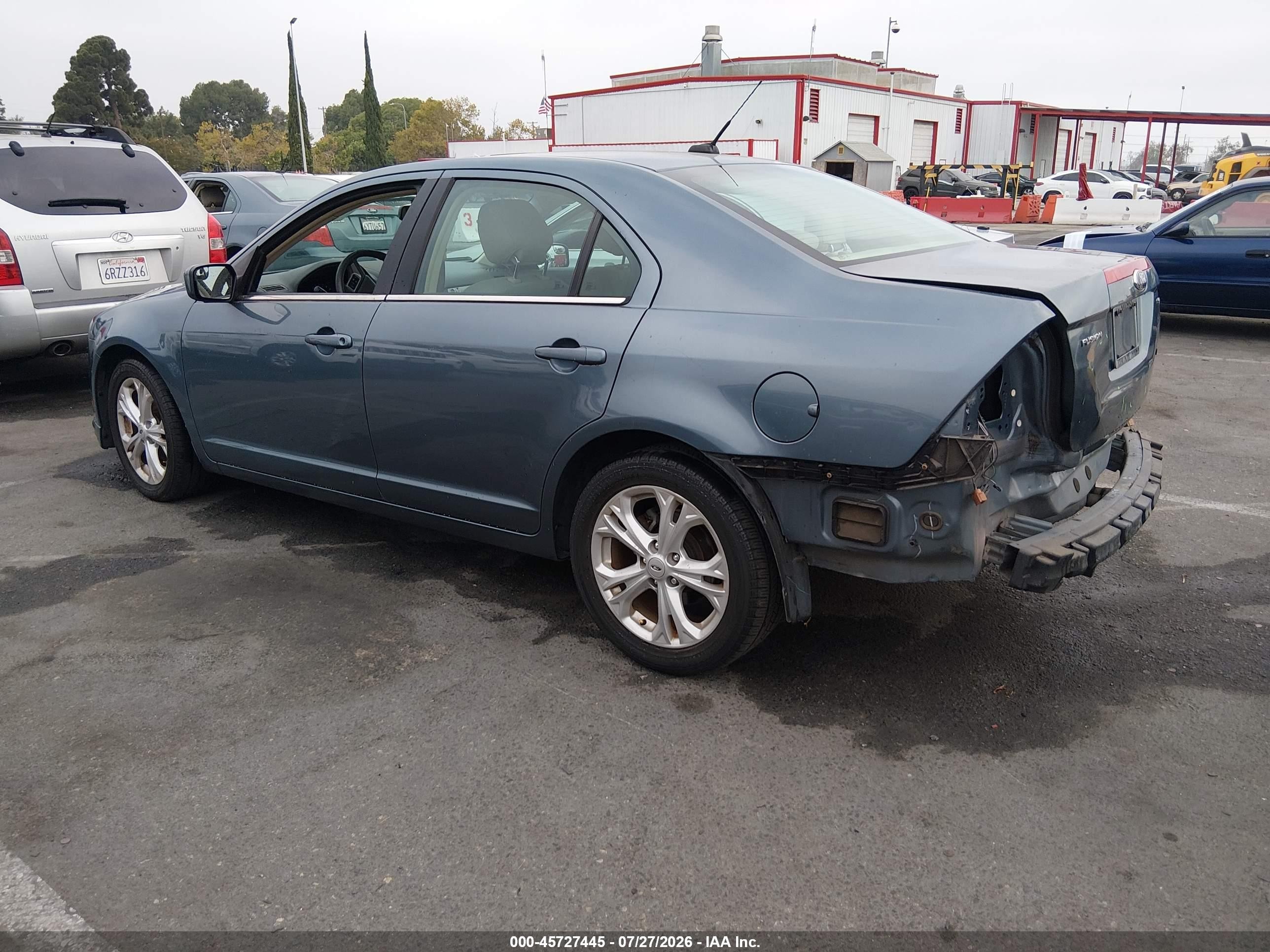 2012 Ford Fusion Se Blue vin: 3FAHP0HA8CR441803