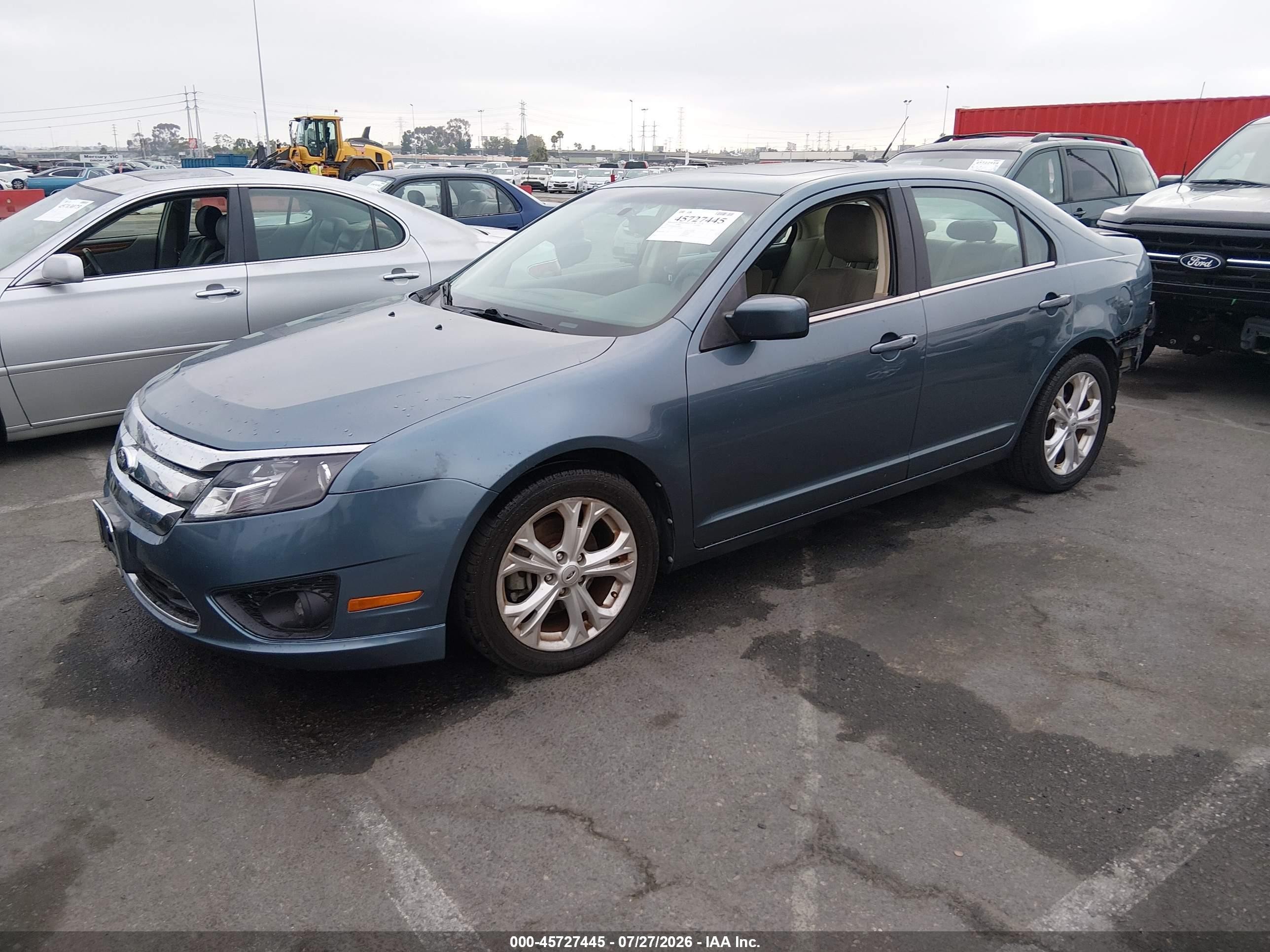 2012 Ford Fusion Se Blue vin: 3FAHP0HA8CR441803
