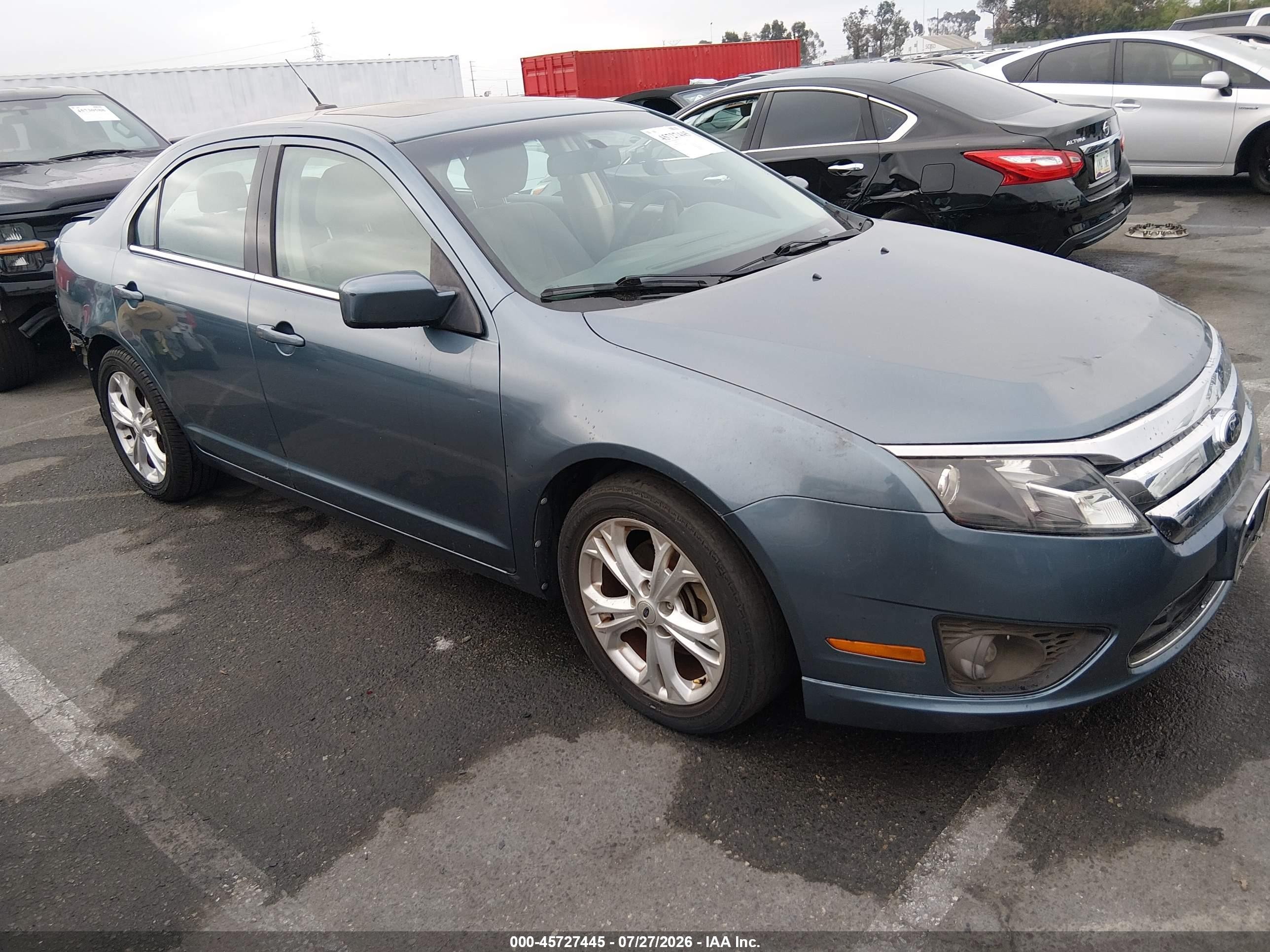2012 Ford Fusion Se Blue vin: 3FAHP0HA8CR441803