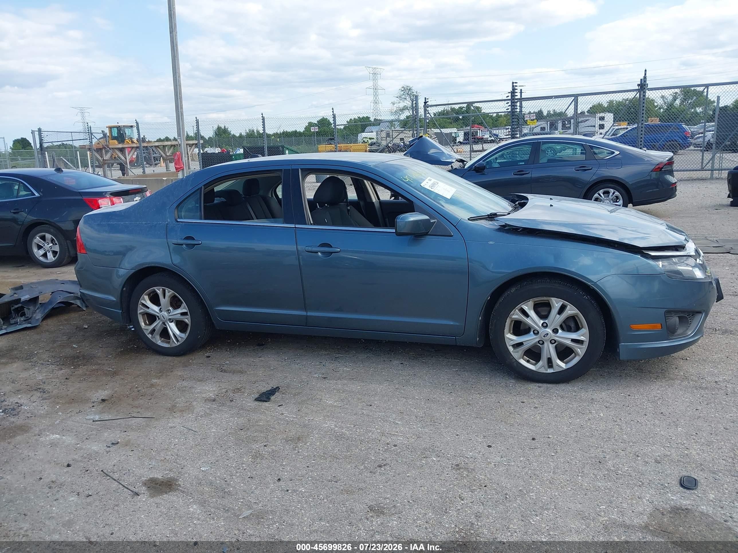 2012 Ford Fusion Se Blue vin: 3FAHP0HA8CR446774