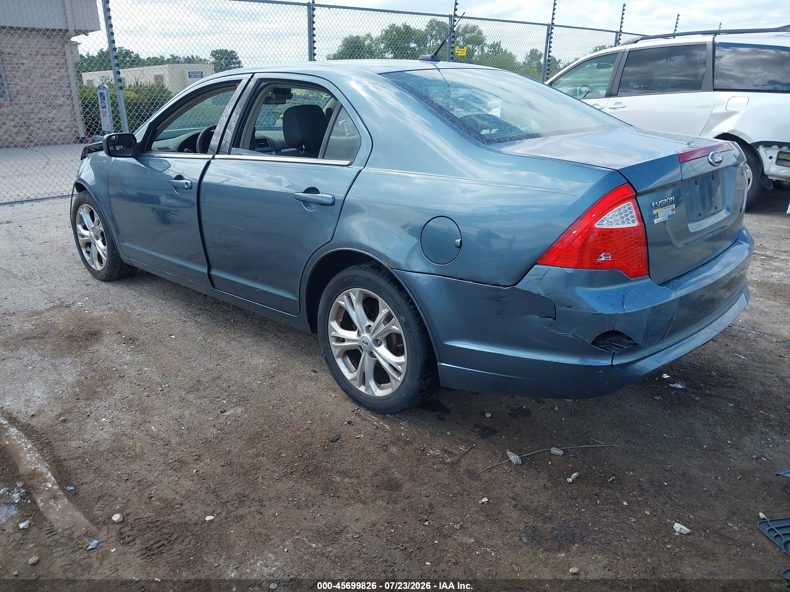 2012 Ford Fusion Se Blue vin: 3FAHP0HA8CR446774