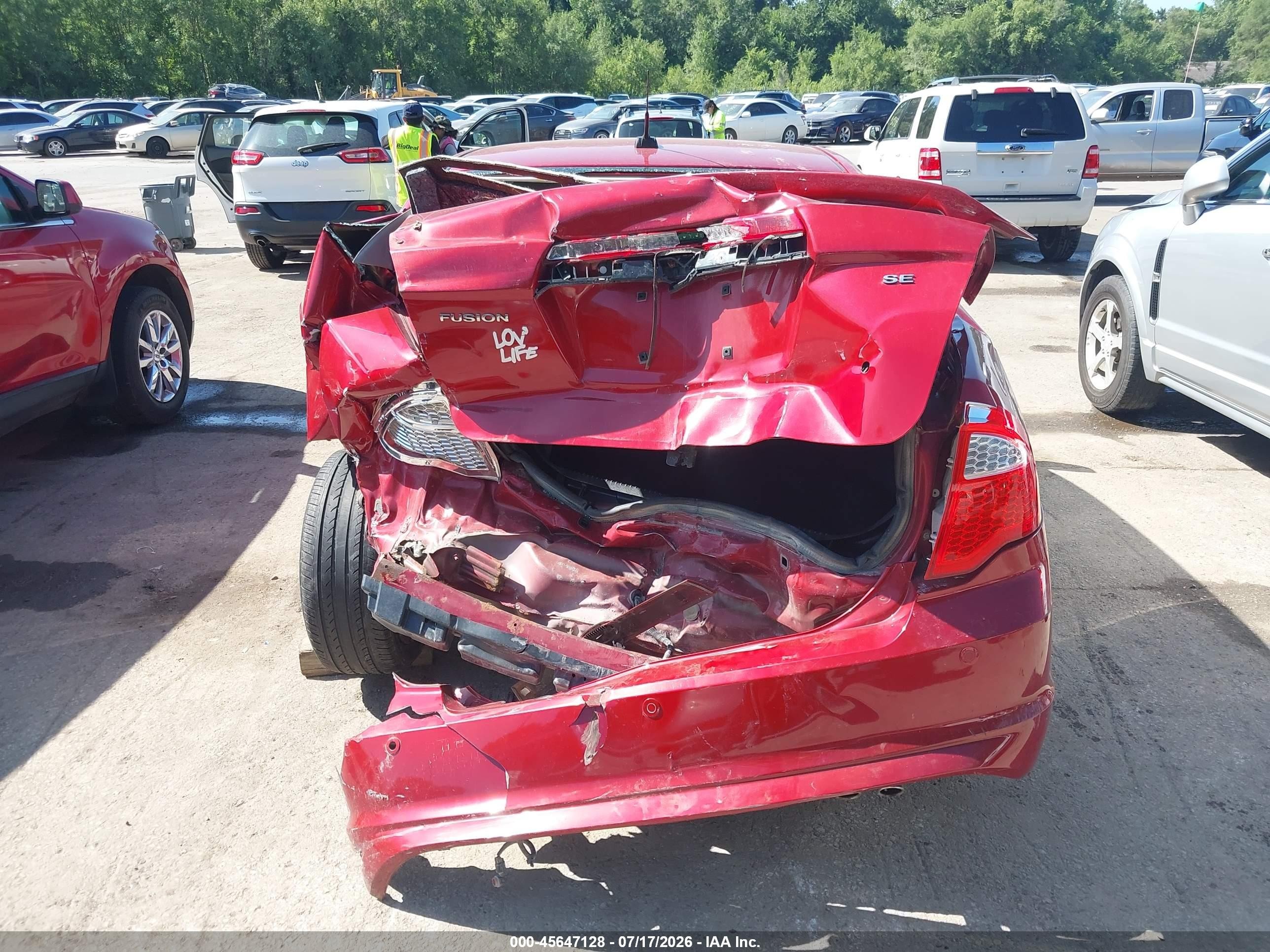 2010 Ford Fusion Se Red vin: 3FAHP0HA9AR240263