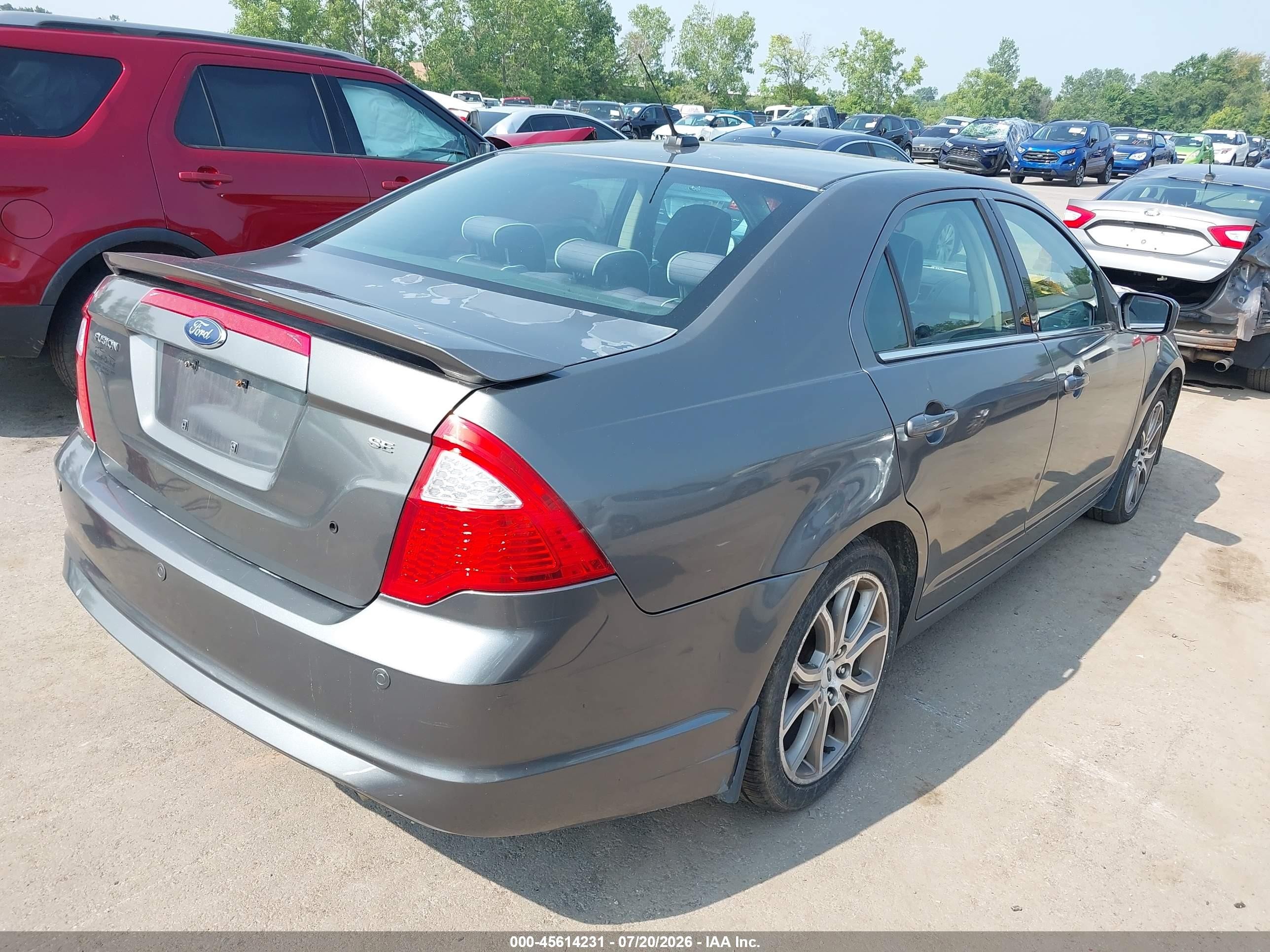2010 Ford Fusion Se Gray vin: 3FAHP0HA9AR259993