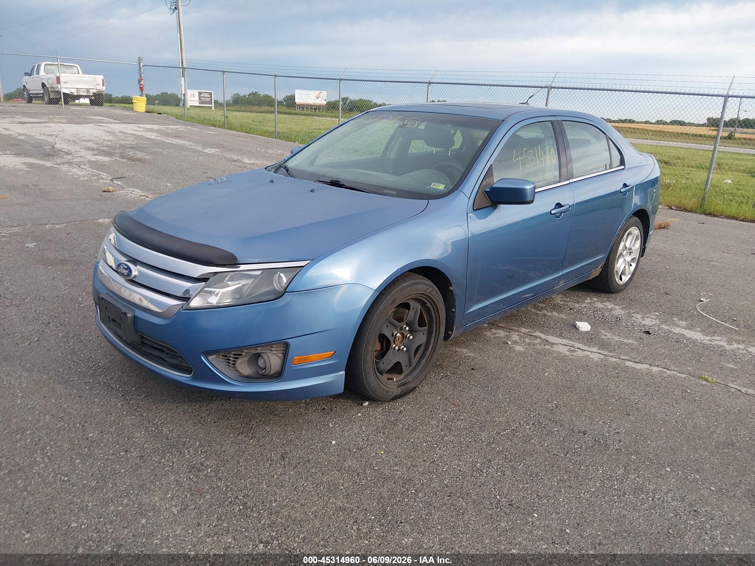 2010 Ford Fusion Se Blue vin: 3FAHP0HA9AR274512