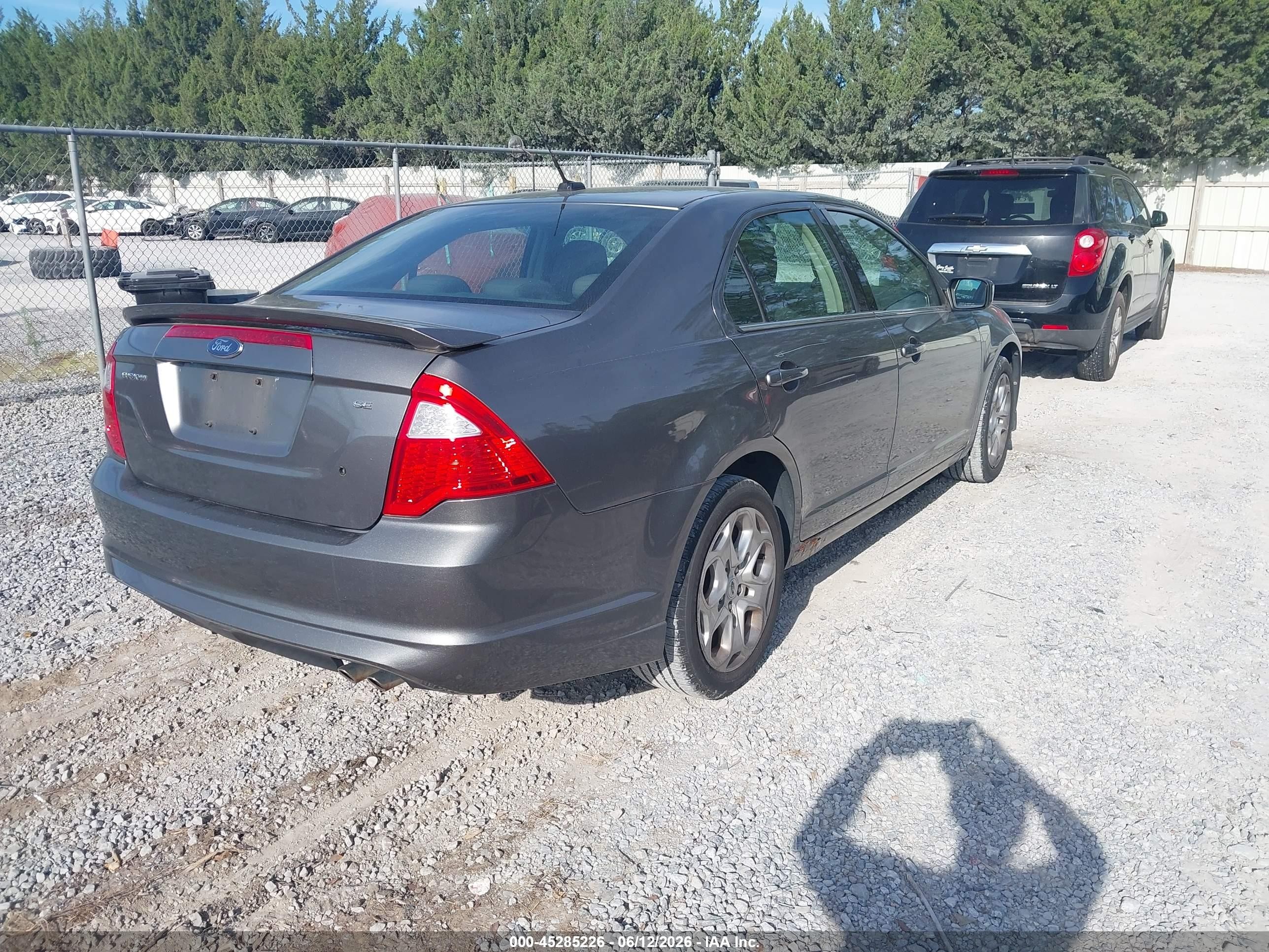 2010 Ford Fusion Se Gray vin: 3FAHP0HA9AR290029