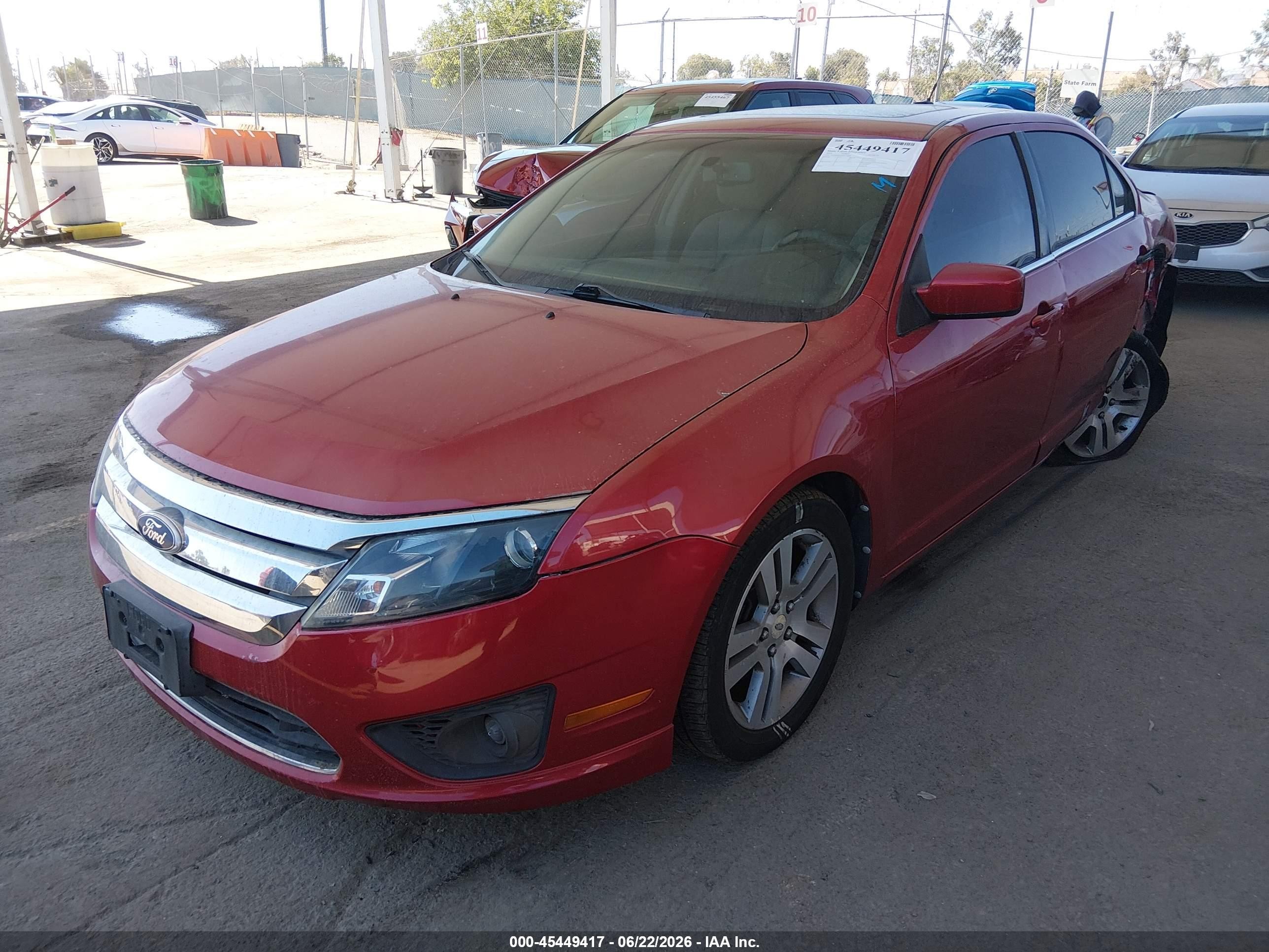 2010 Ford Fusion Se Red vin: 3FAHP0HA9AR374089