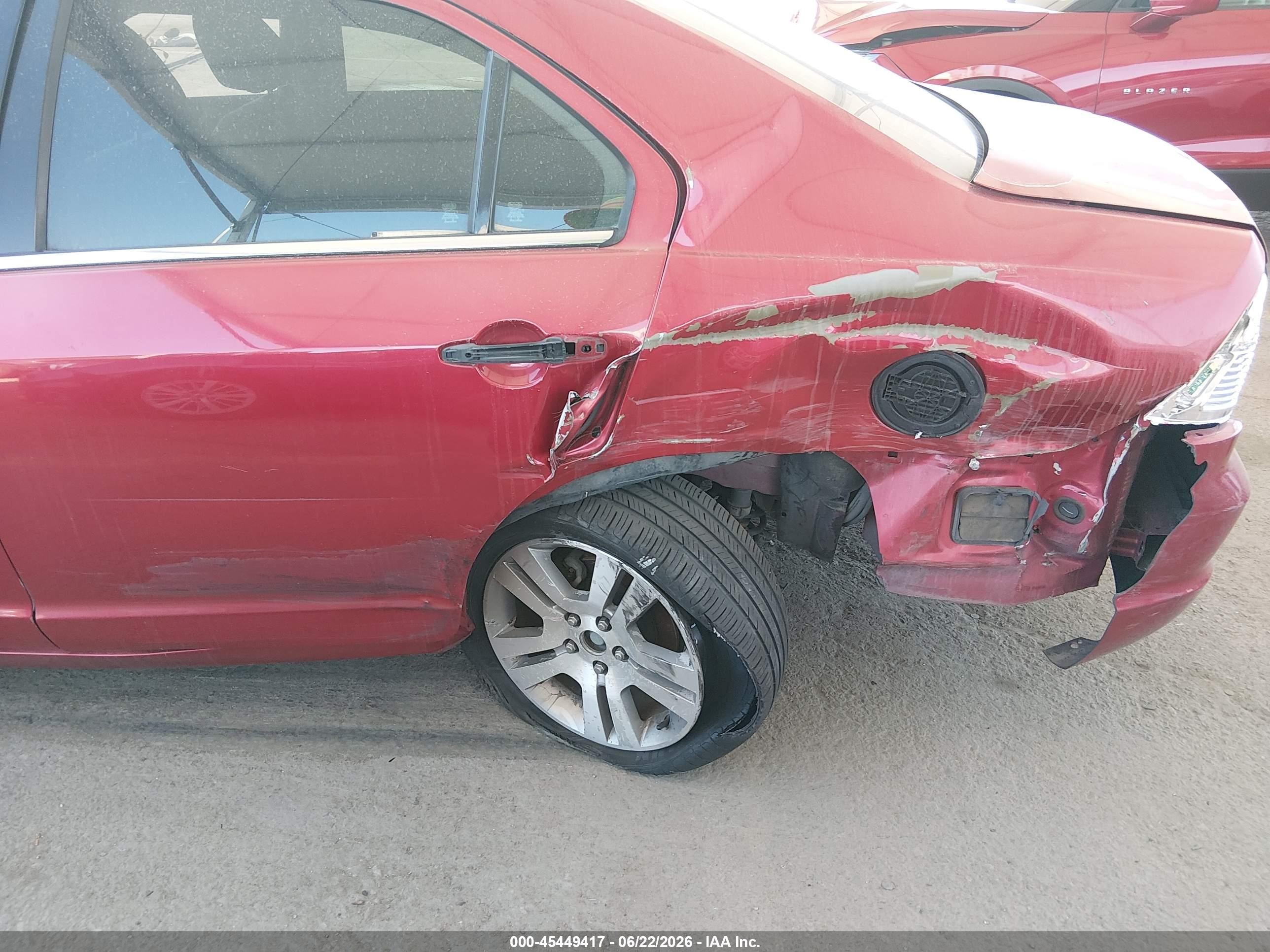2010 Ford Fusion Se Red vin: 3FAHP0HA9AR374089