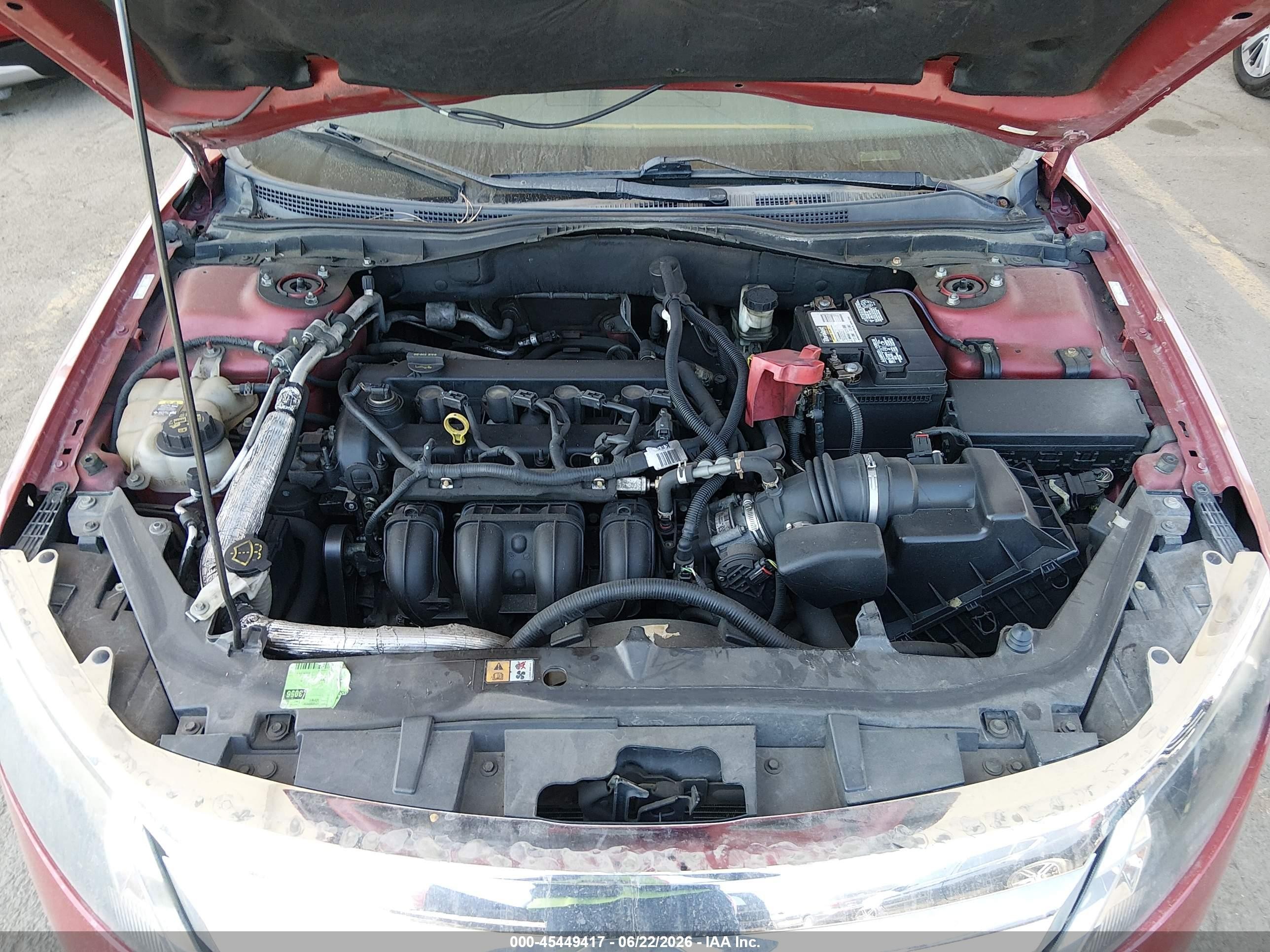 2010 Ford Fusion Se Red vin: 3FAHP0HA9AR374089