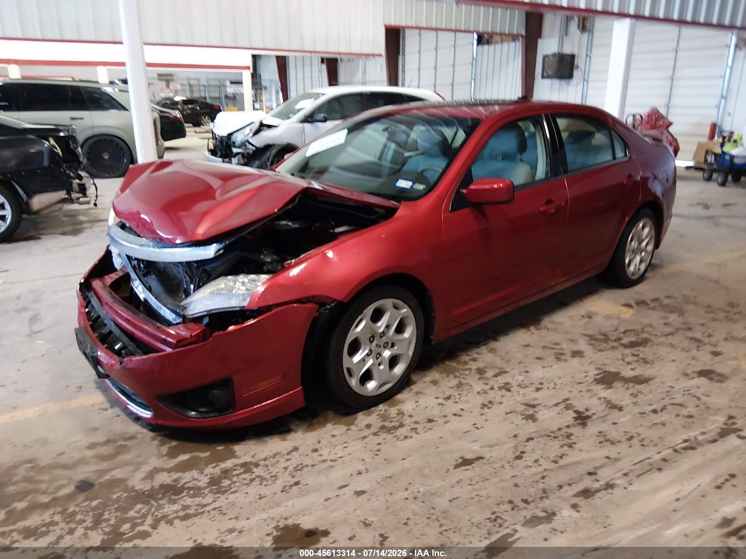 2010 Ford Fusion Se Red vin: 3FAHP0HA9AR415241
