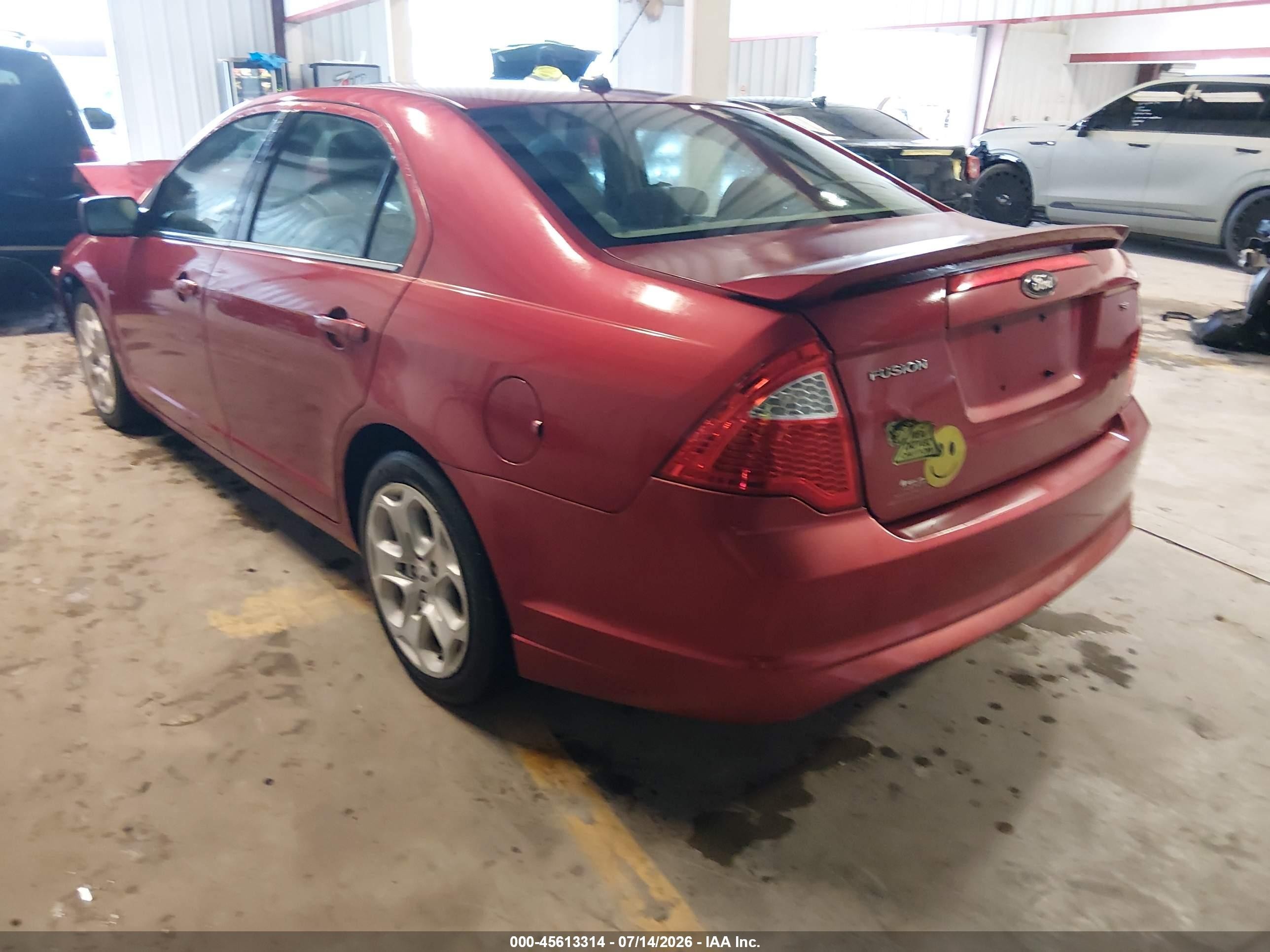 2010 Ford Fusion Se Red vin: 3FAHP0HA9AR415241