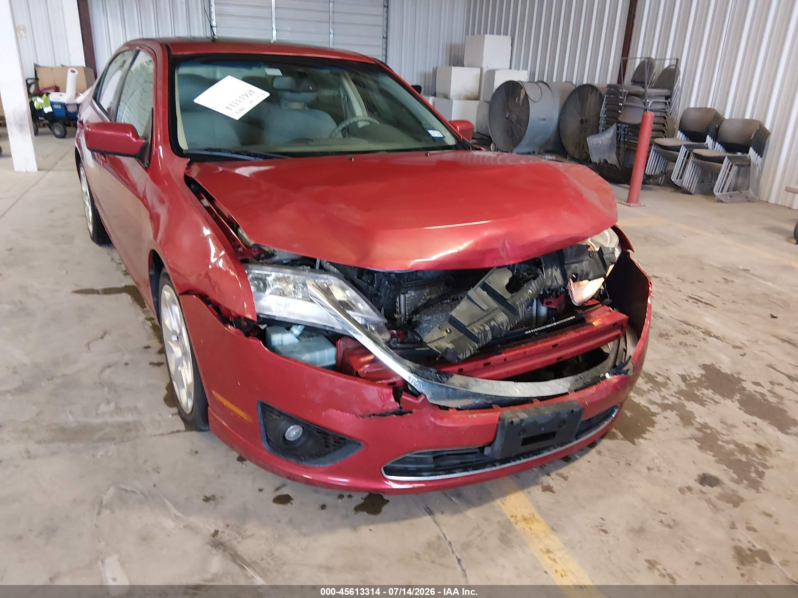 2010 Ford Fusion Se Red vin: 3FAHP0HA9AR415241