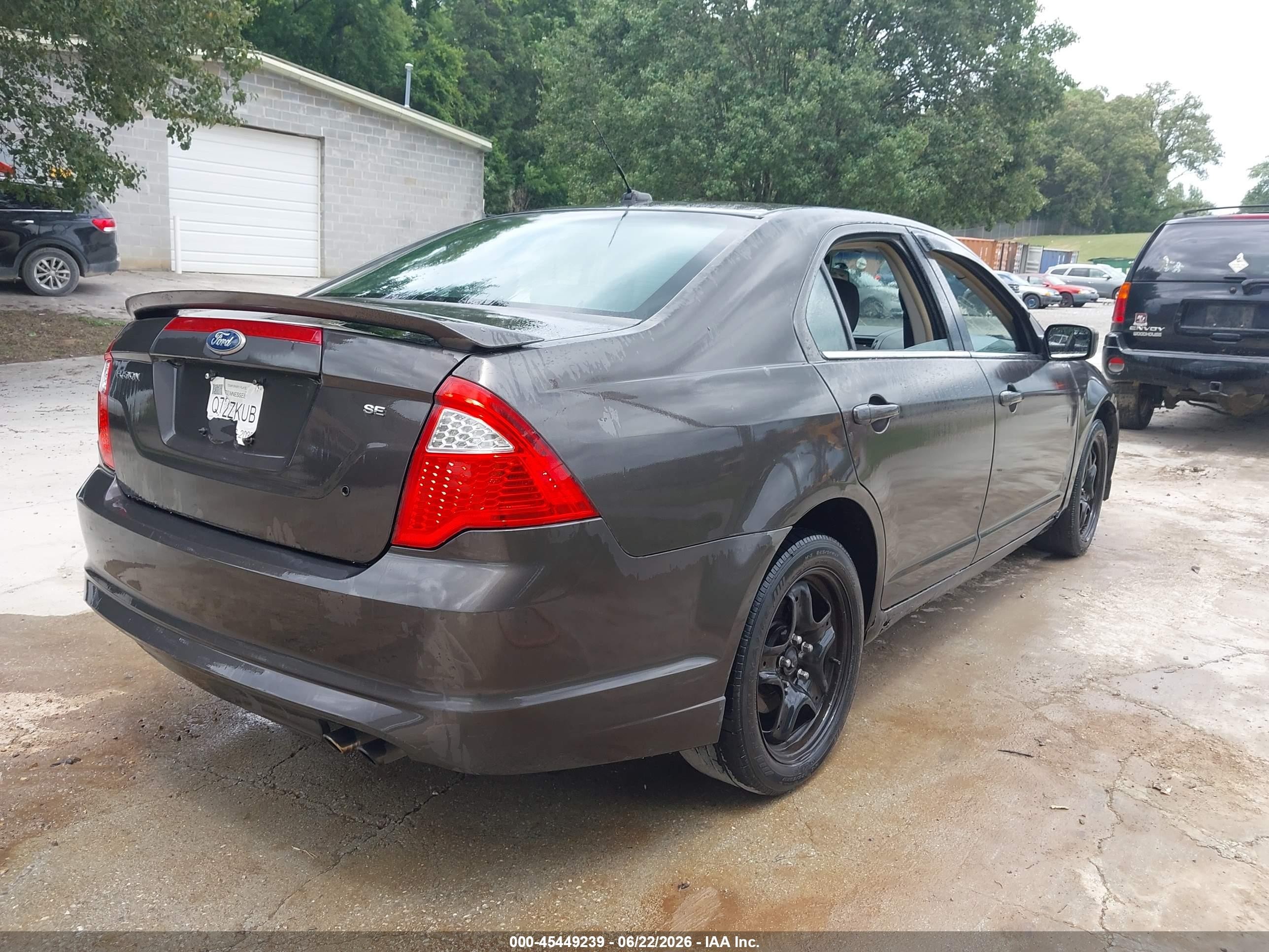 2011 Ford Fusion Se Gray vin: 3FAHP0HA9BR112705