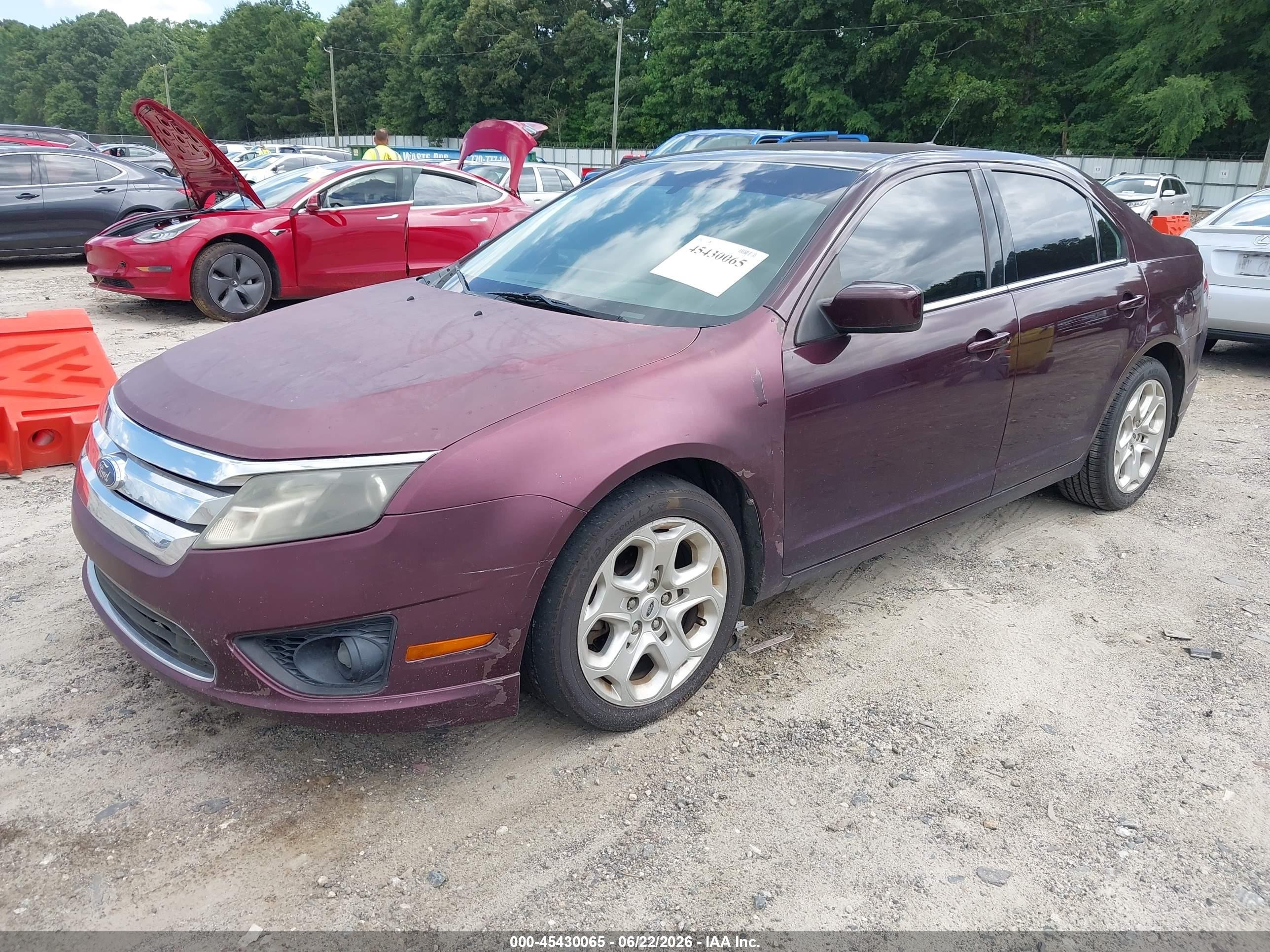 2011 Ford Fusion Se Maroon vin: 3FAHP0HA9BR119265
