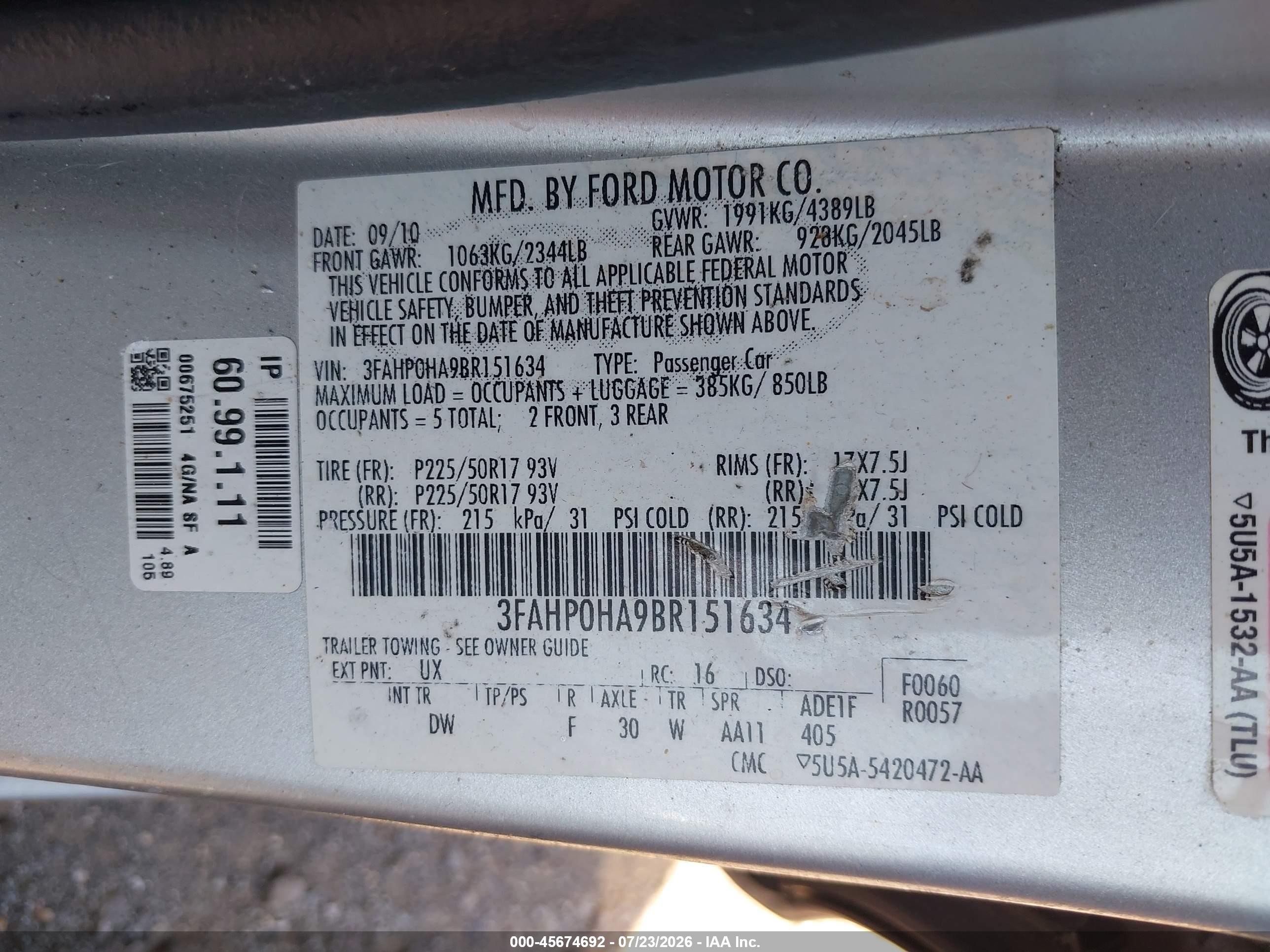 2011 Ford Fusion Se Серебряный vin: 3FAHP0HA9BR151634