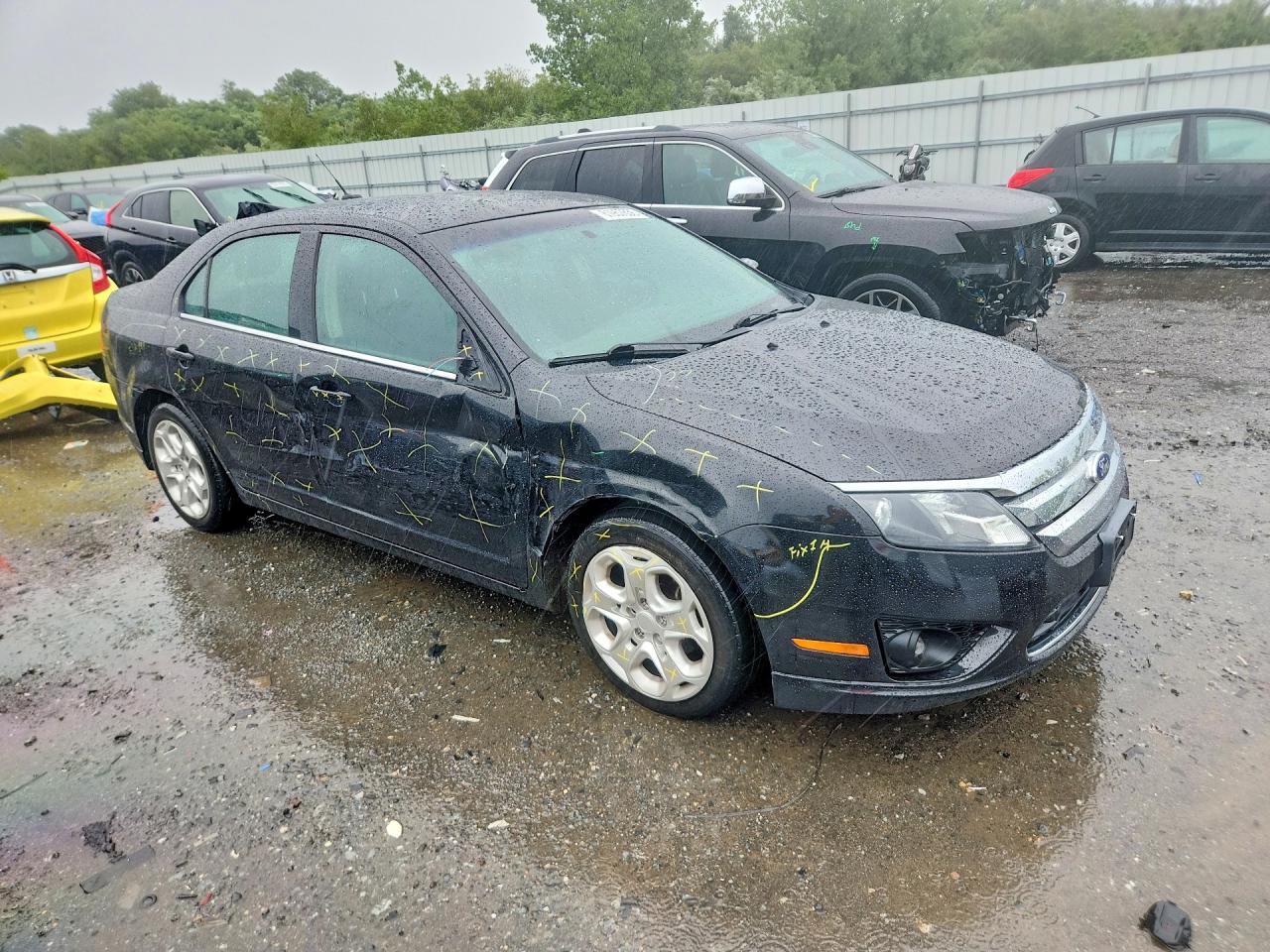 2011 Ford Fusion Se Black vin: 3FAHP0HA9BR193737